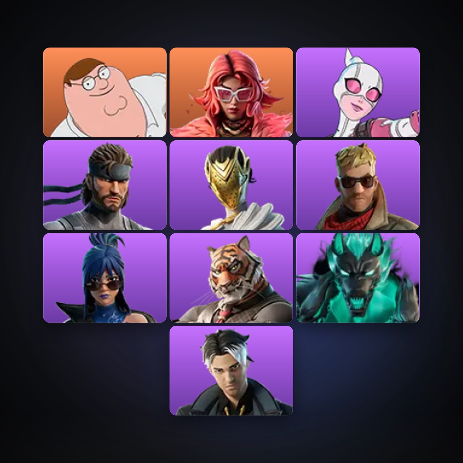 Peter Griffin — Valeria — 15 skins — 150 V-Bucks — lvl 159 — HabibiAccounts