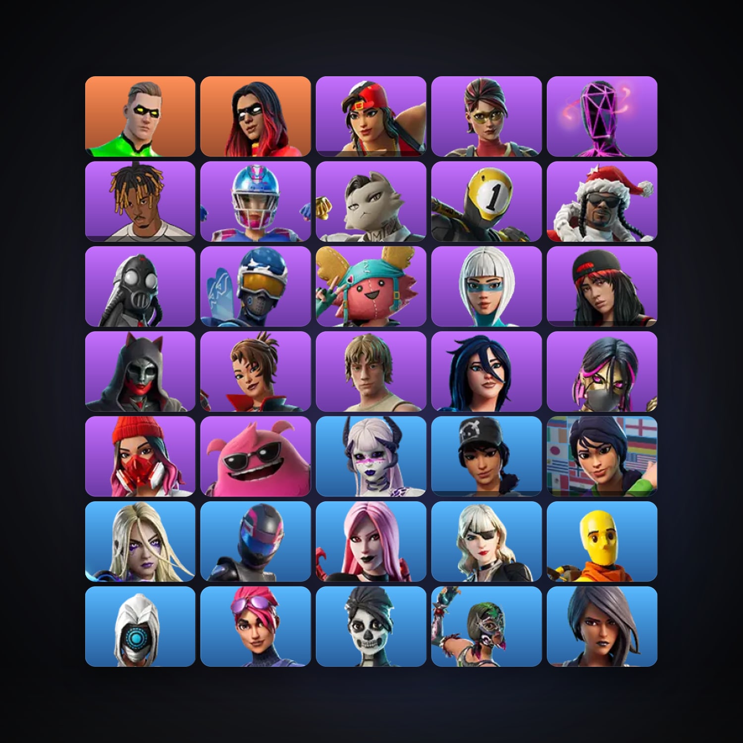 Hunter — Joltara — 44 skins — 150 V-Bucks — lvl 707 — HabibiAccounts
