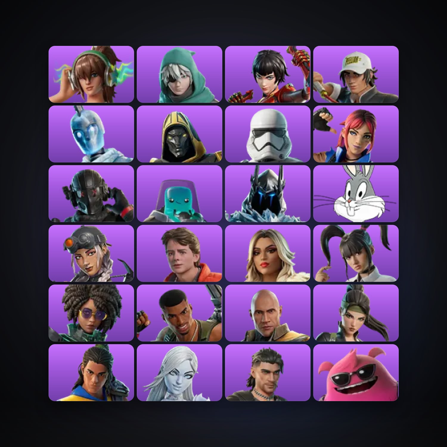 Fortnite locker — 42 skins — 700 V-Bucks — lvl 1056 — HabibiAccounts