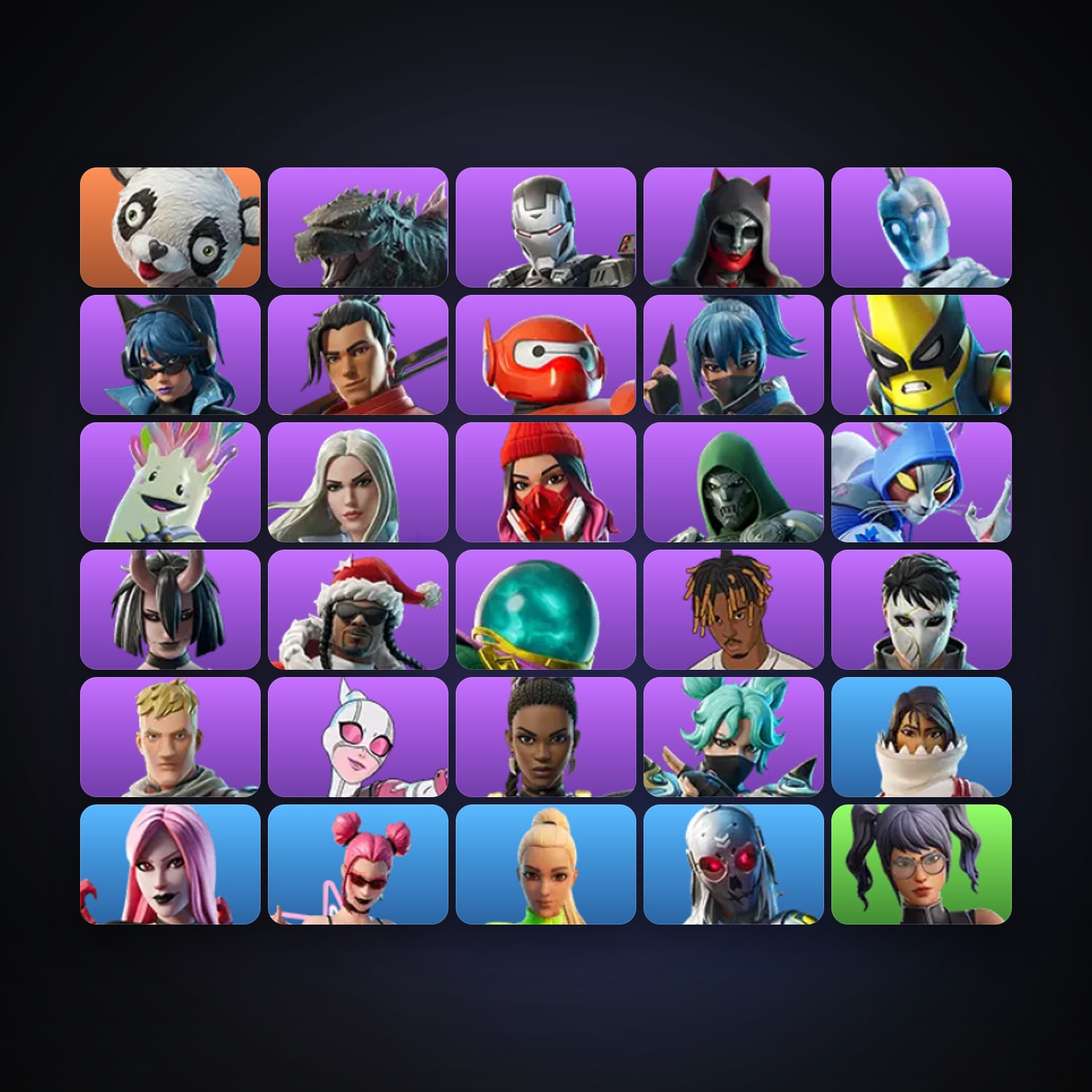 P.A.N.D.A Team Leader — Godzilla Evolved — 32 skins — 150 V-Bucks — lvl 515 — HabibiAccounts