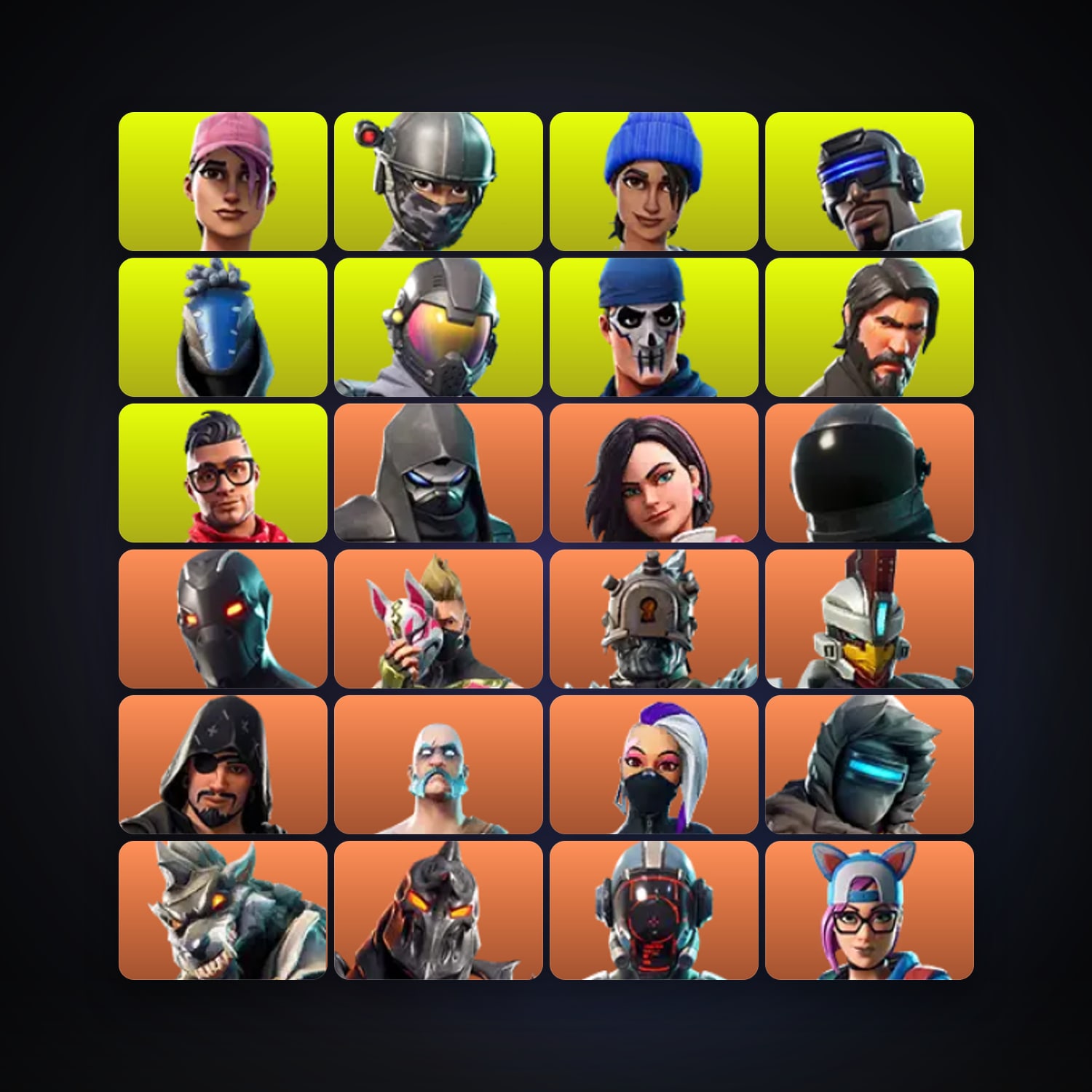 هالحساب فورتنايت Enforcer وRox، لوكر 62 سكن، 350 فيبوكس، لفل 556، 171 فوز — HabibiAccounts