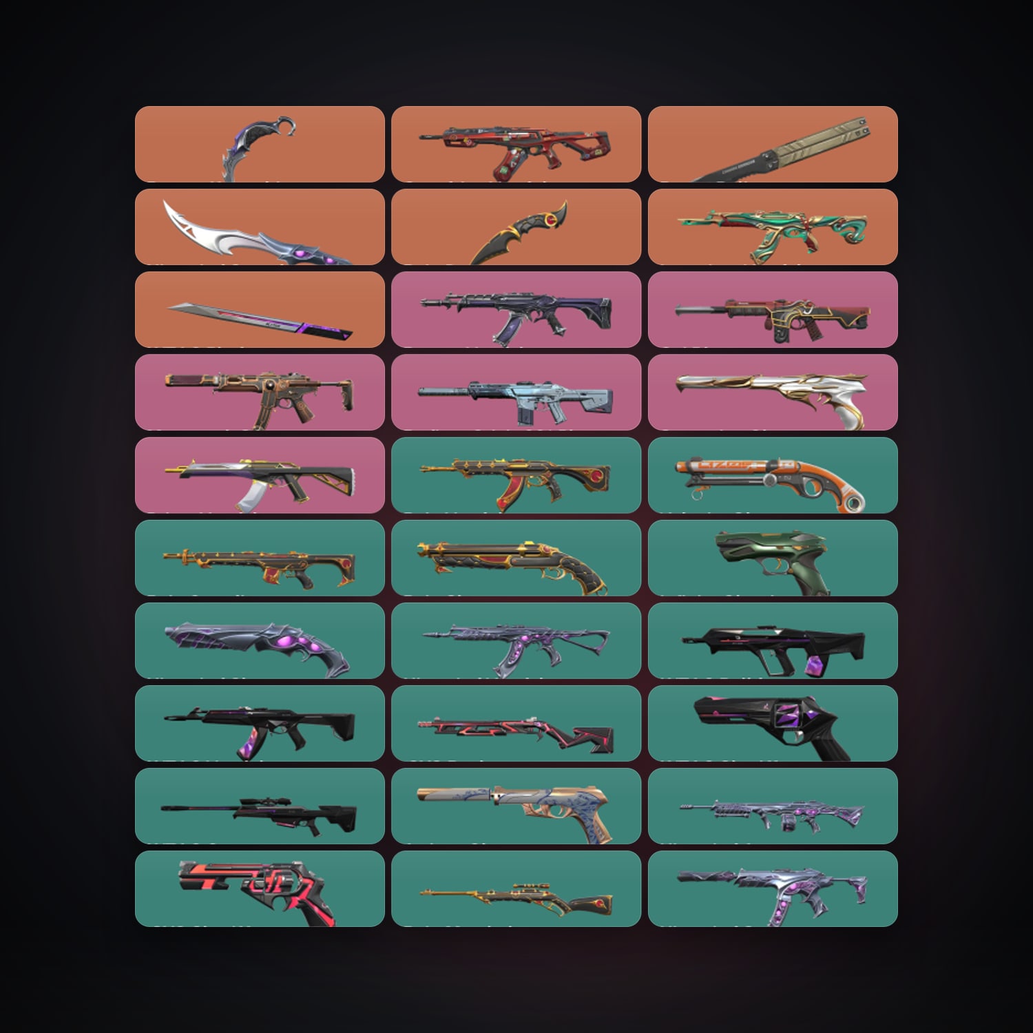 NA Ascendant 2 locker — 5 knives, 83 skins, lvl 385 — HabibiAccounts
