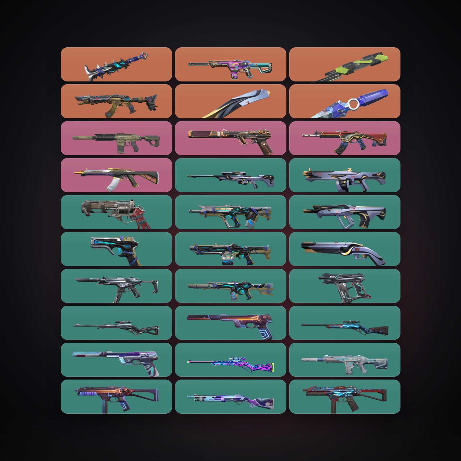 NA Plat 2 locker — 4 knives, 46 skins, lvl 102 — HabibiAccounts