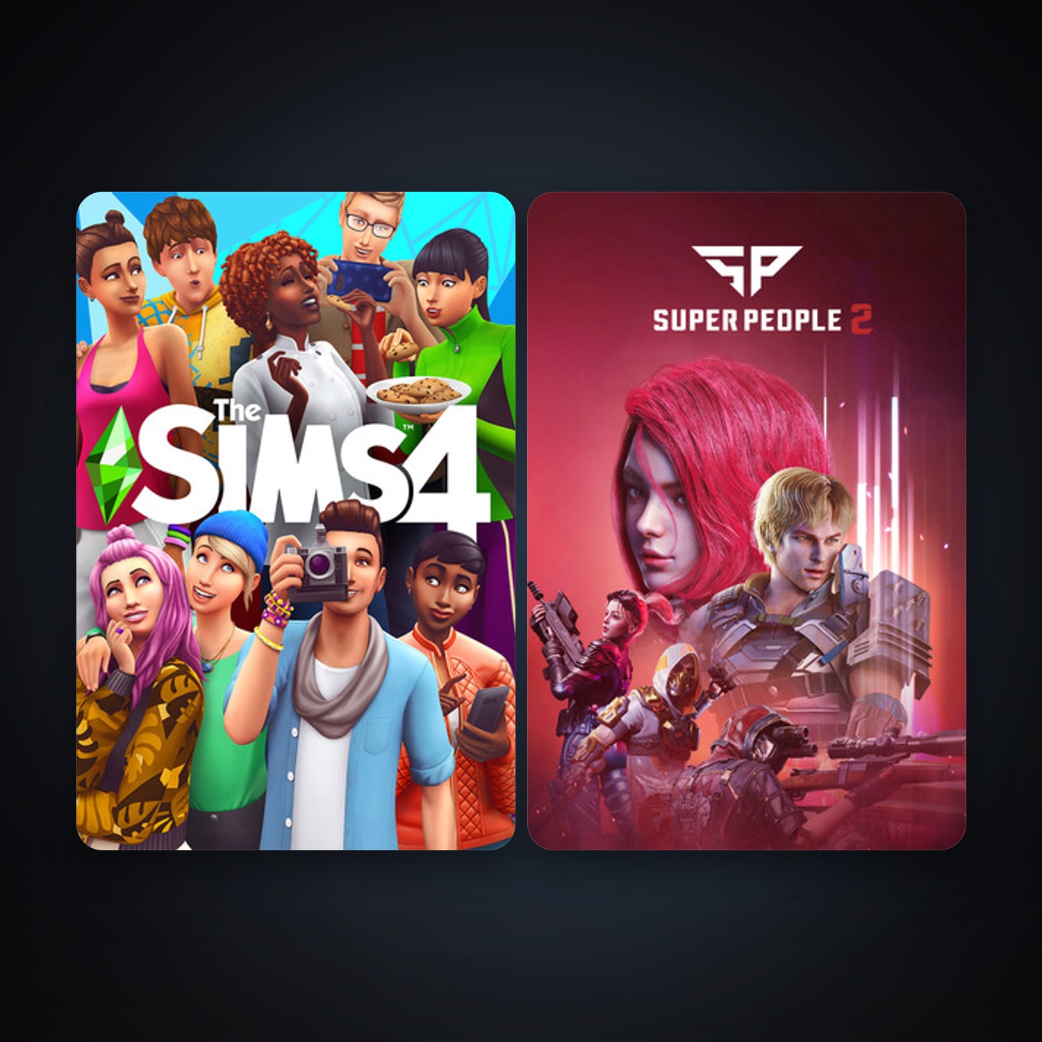 SUPER PEOPLE + The Sims 4, 2 games, clean — HabibiAccounts
