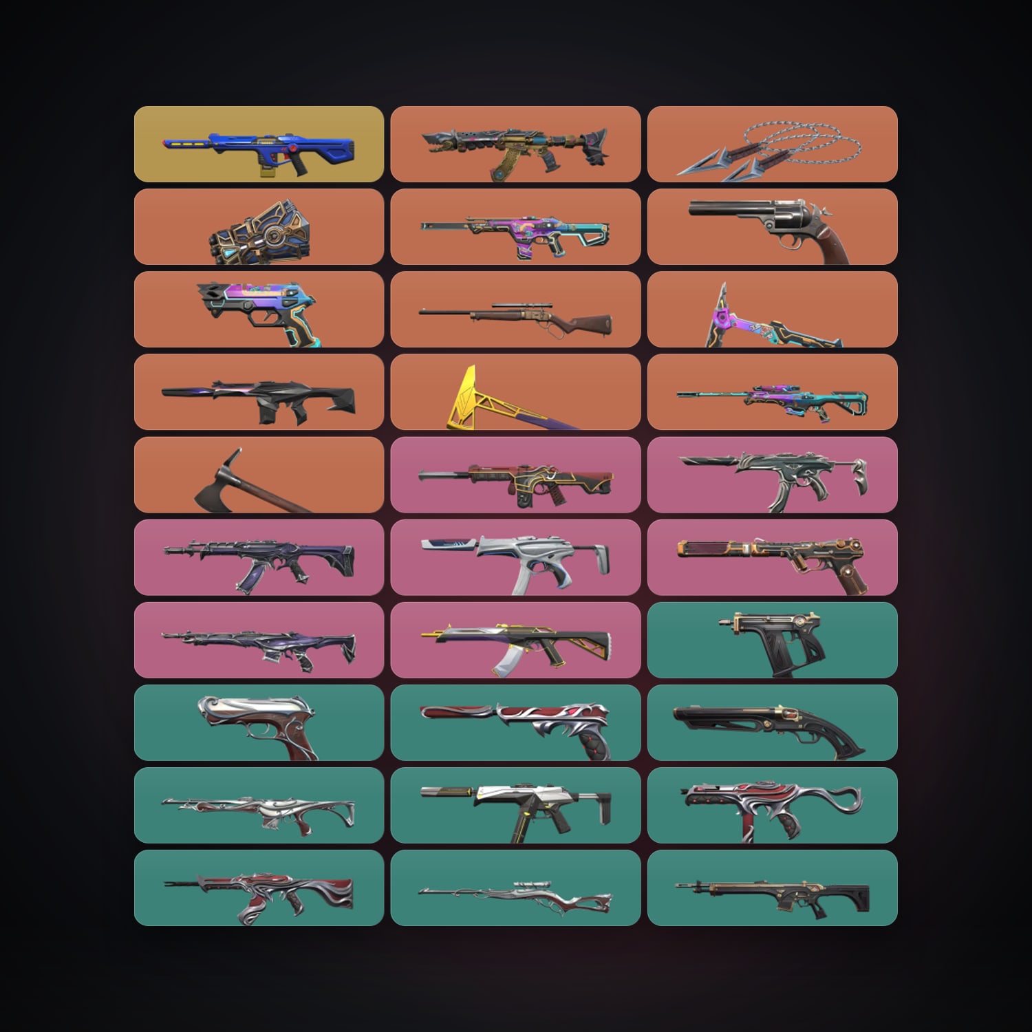 EU Gold 1 locker — 5 knives, 57 skins, lvl 121 — HabibiAccounts