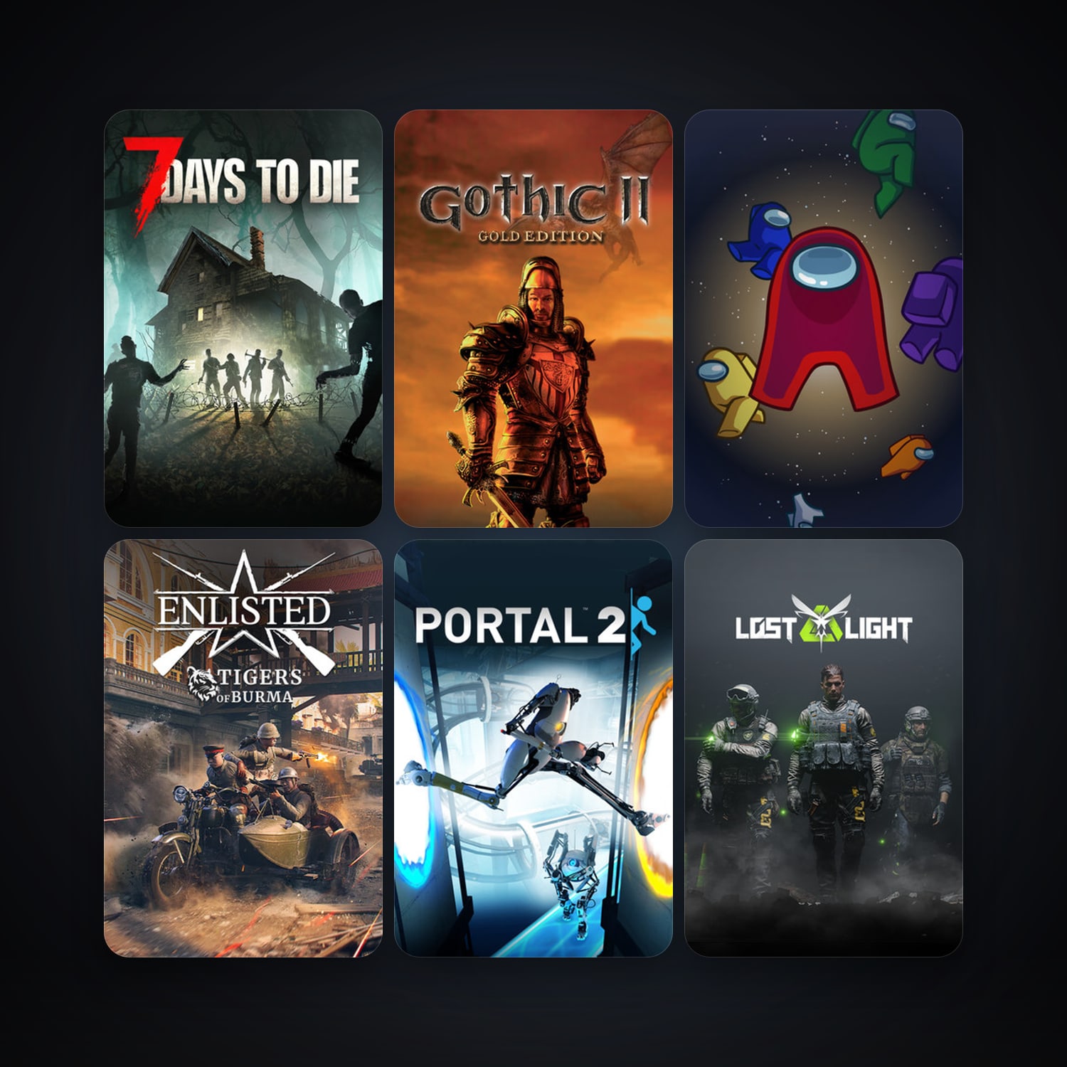 Portal 2 + Gothic II: Gold Edition, 19 games, clean — HabibiAccounts