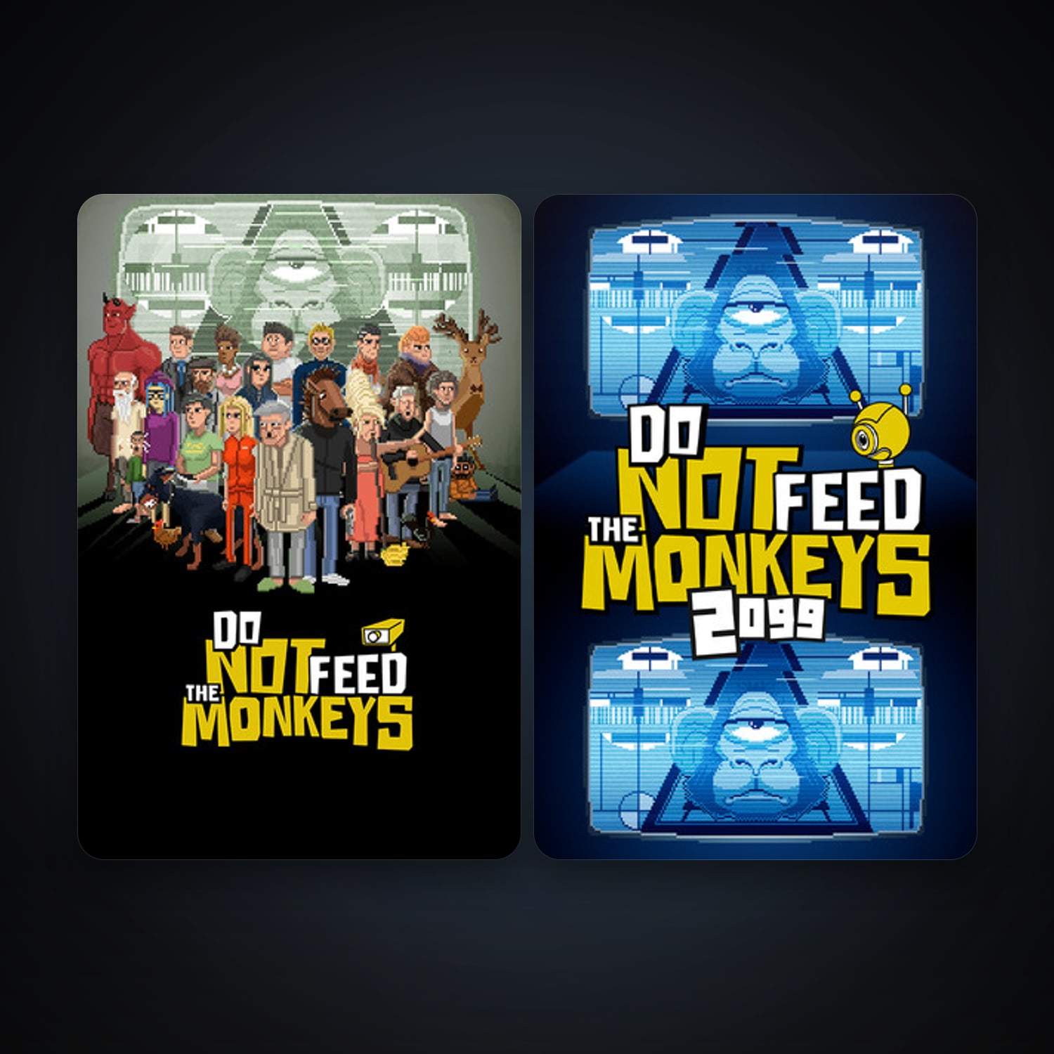 Do Not Feed the Monkeys + Do Not Feed the Monkeys 2099, 2 games, clean — HabibiAccounts