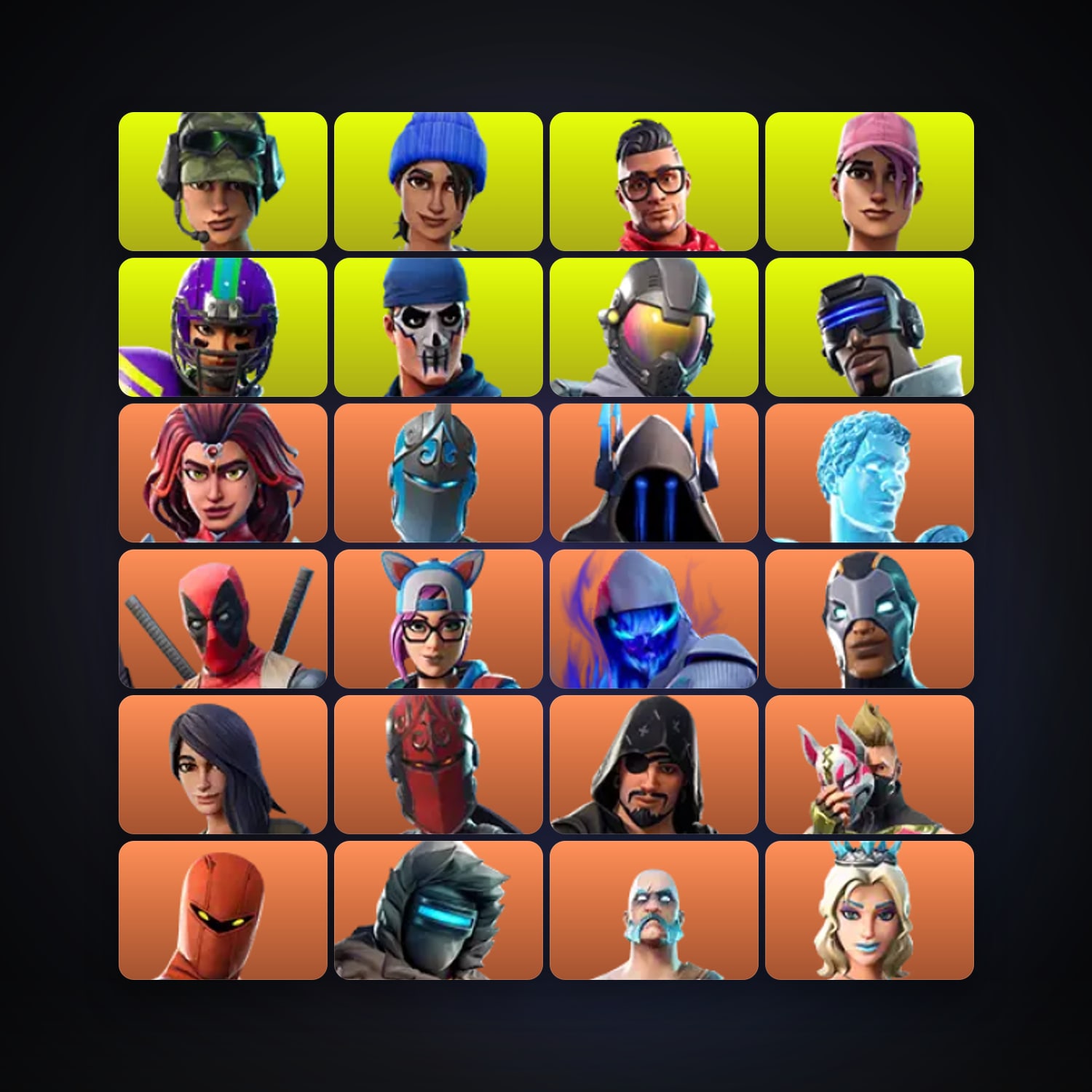 Valor — Frozen Red Knight — 158 skins — lvl 1533 — HabibiAccounts