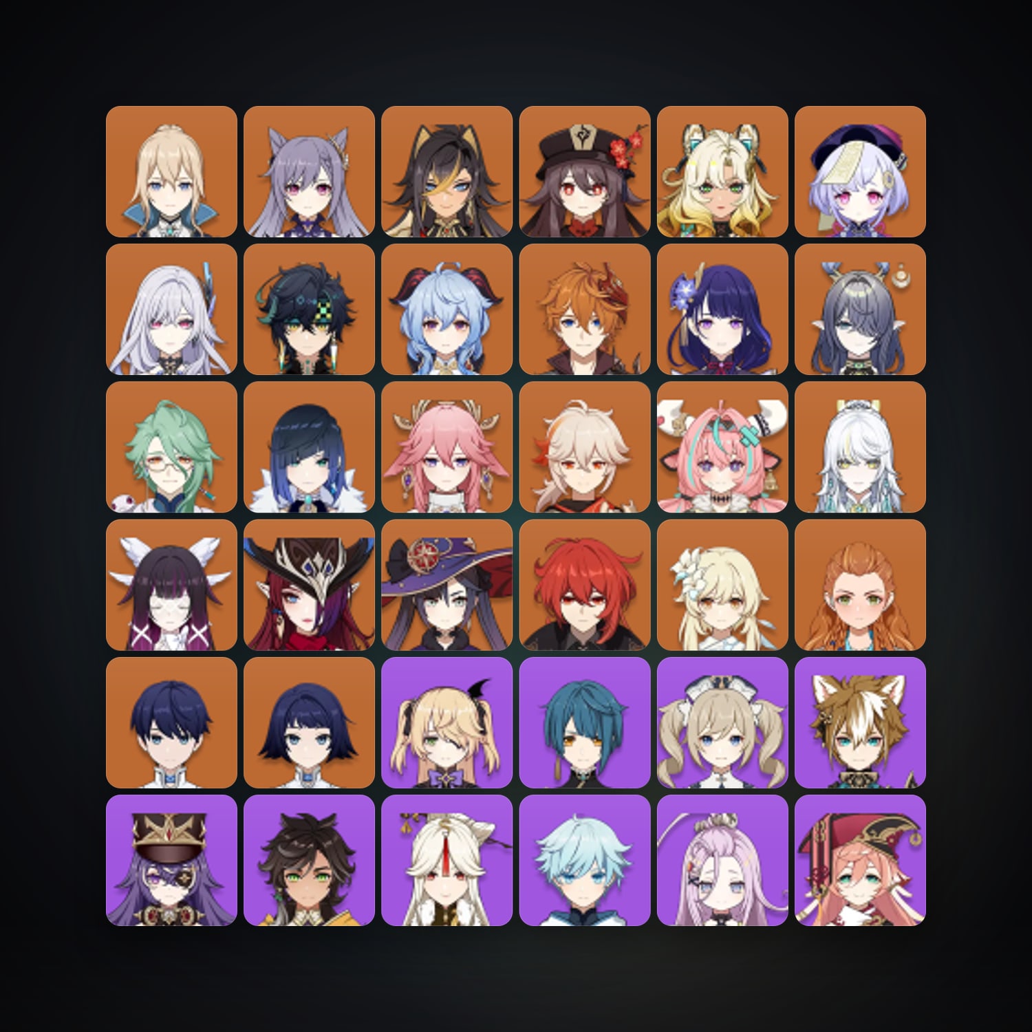 جينشن إمباكت | AR 58 | 77 شخصية | 22× 5★ — HabibiAccounts
