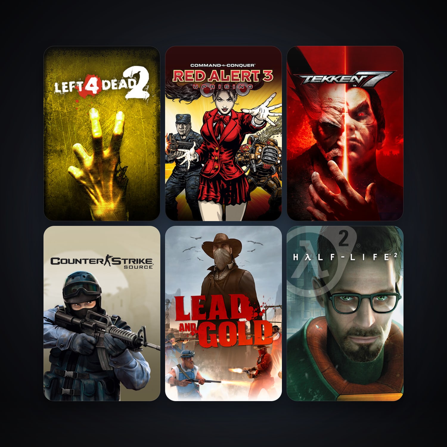 Half-Life 2 + Counter-Strike: Source, 11 games, clean — HabibiAccounts