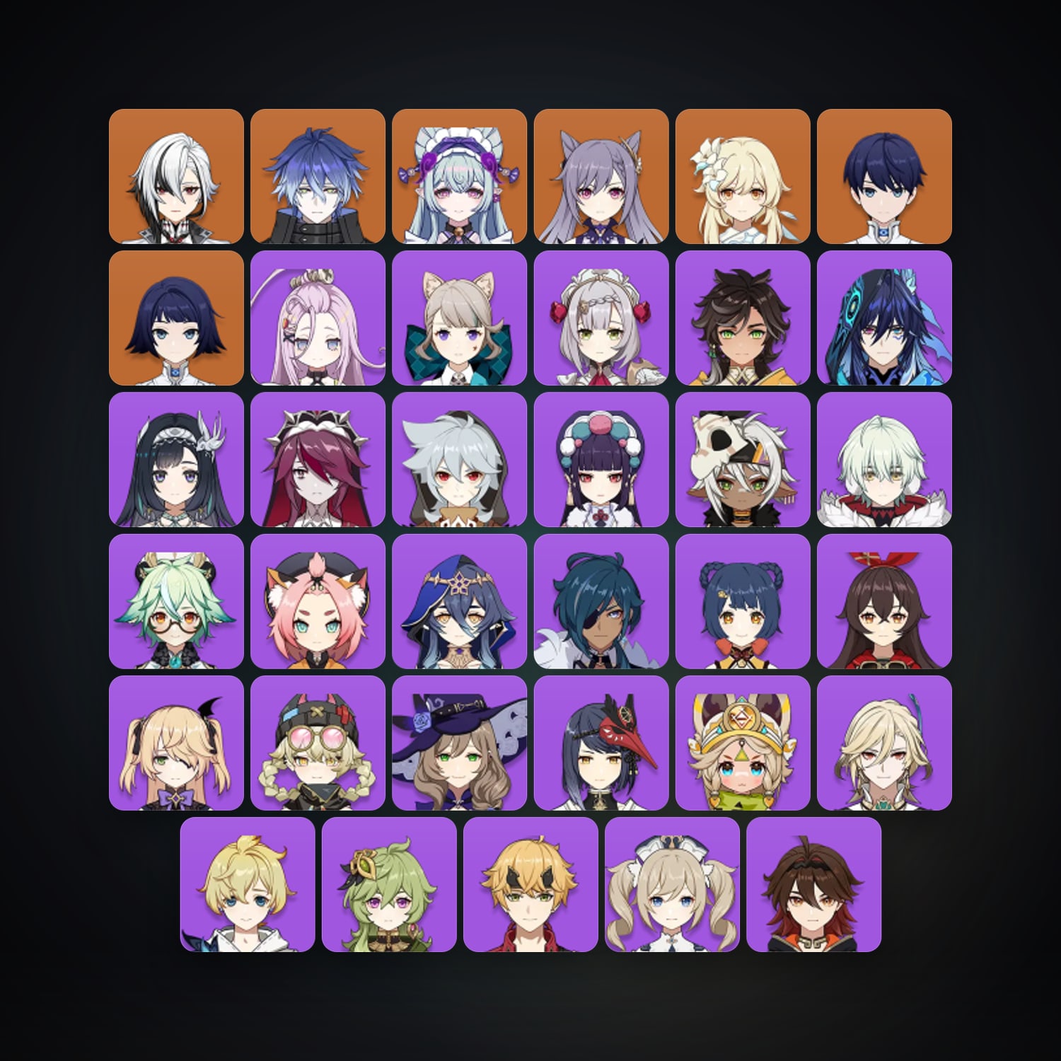 Genshin Impact | AR 55 | 35 Chars | 4× 5★ — Genshin / miHoYo Account — HabibiAccounts