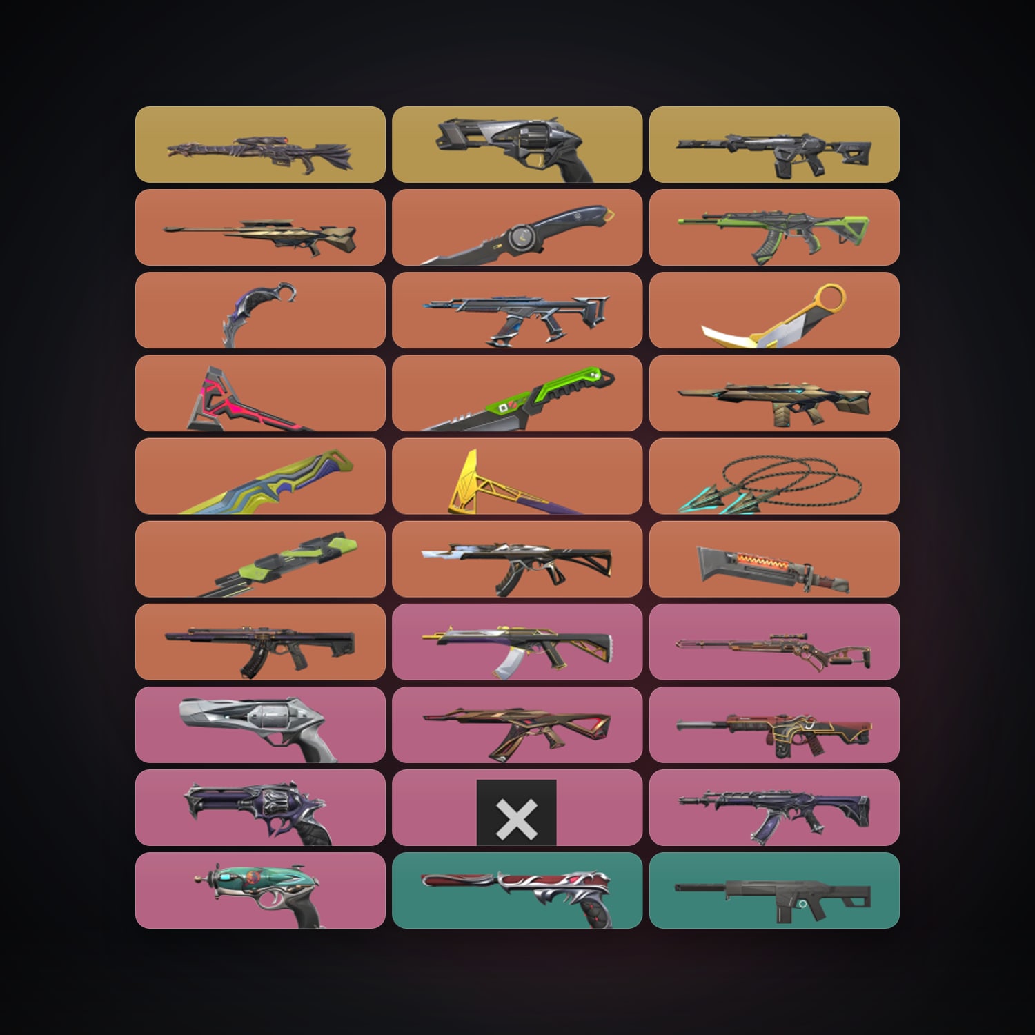 EU Diamond 1 locker — 10 knives, 100 skins, lvl 185 — HabibiAccounts