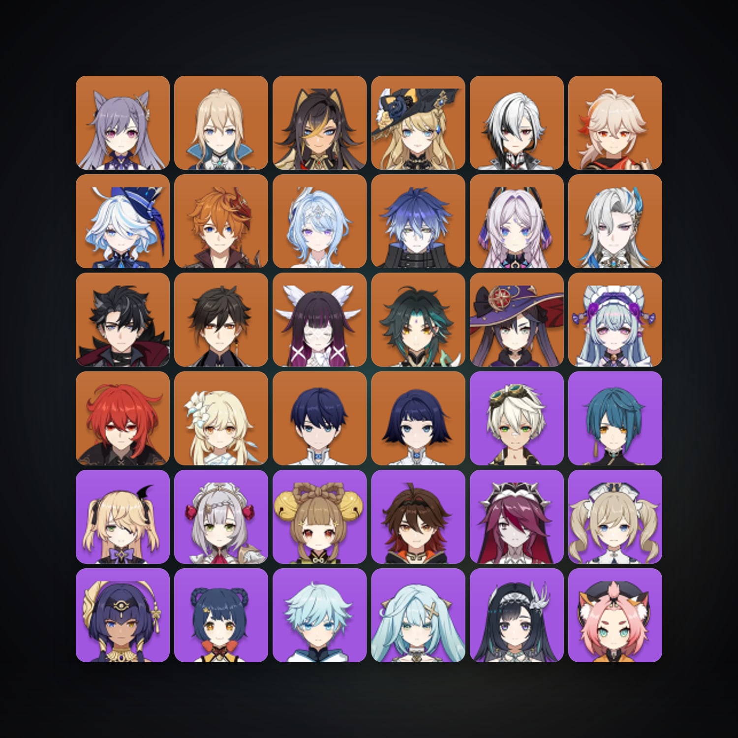 Genshin Impact | AR 58 | 71 Chars | 19× 5★ — Genshin / miHoYo Account — HabibiAccounts