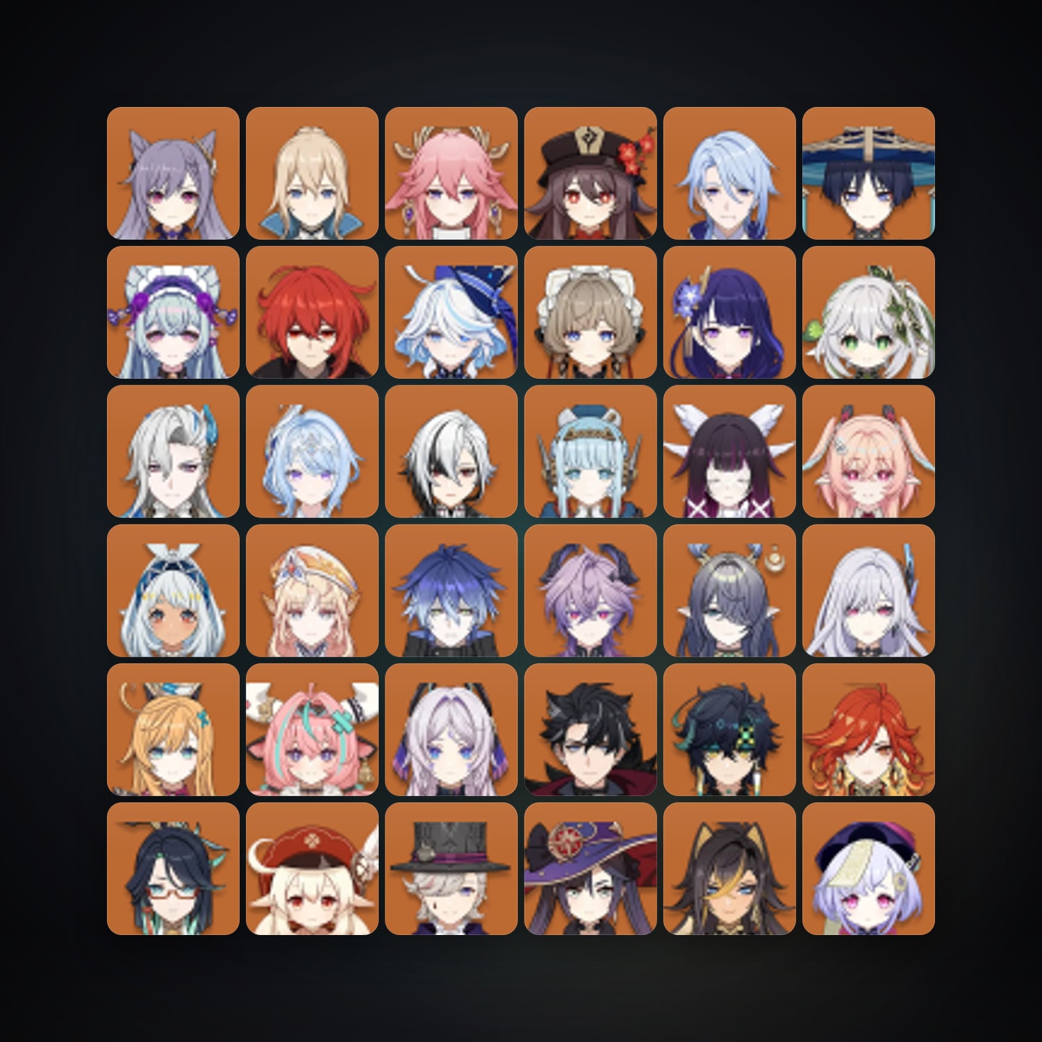 Genshin Impact | AR 60 | 90 Chars | 36× 5★ — Genshin / miHoYo Account — HabibiAccounts