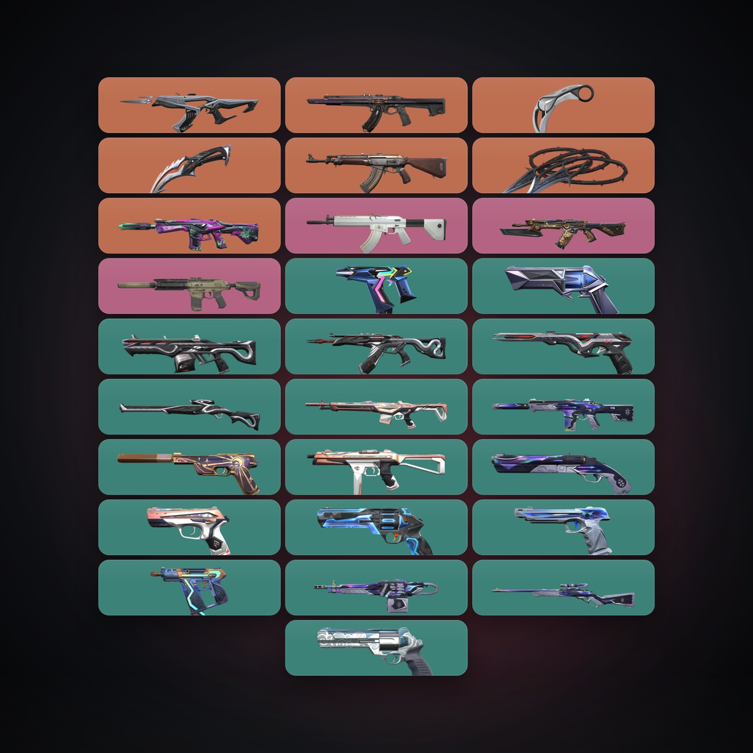 EU Plat 1 locker — 3 knives, 28 skins, lvl 187 — HabibiAccounts