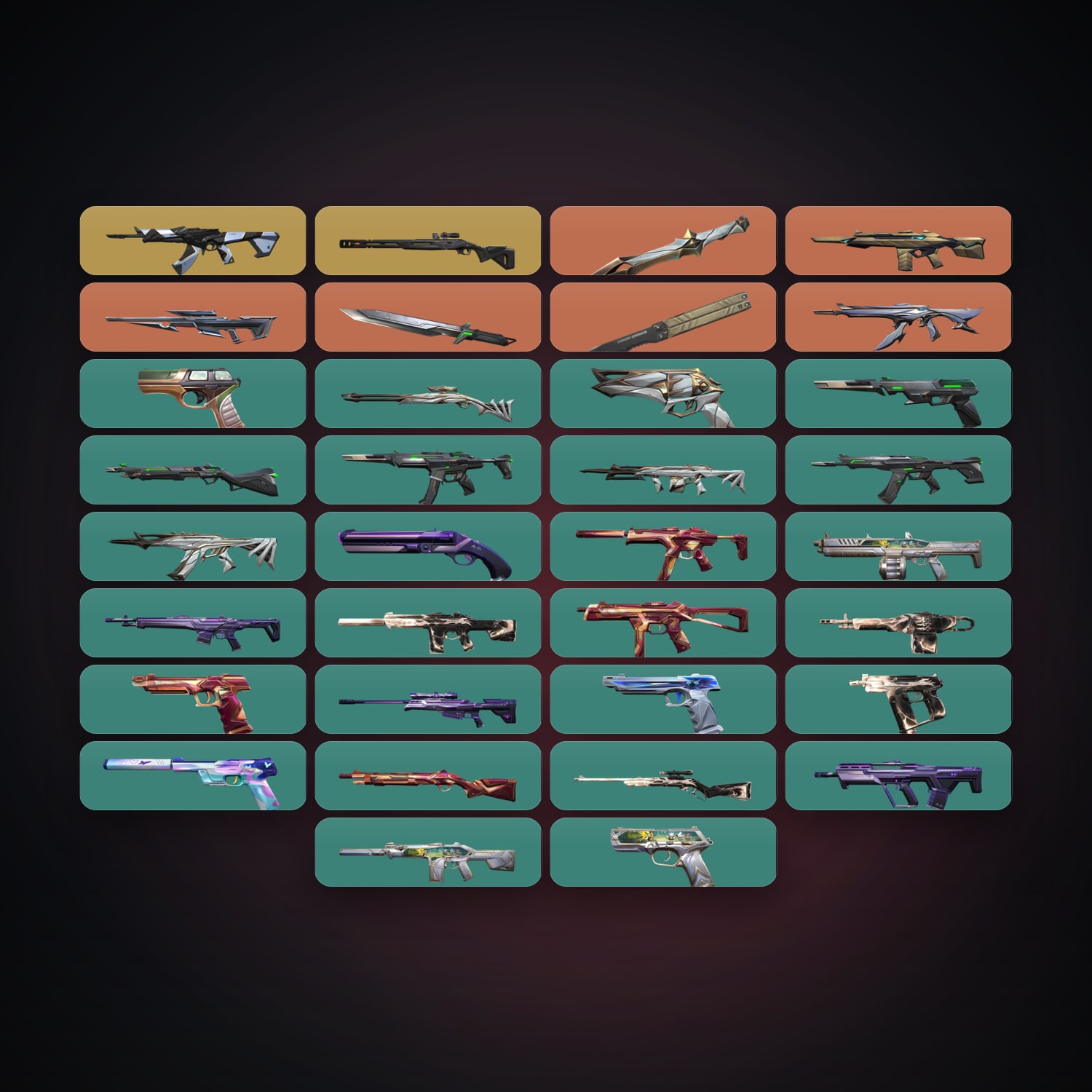 EU Gold 1 locker — 3 knives, 34 skins, lvl 100 — HabibiAccounts
