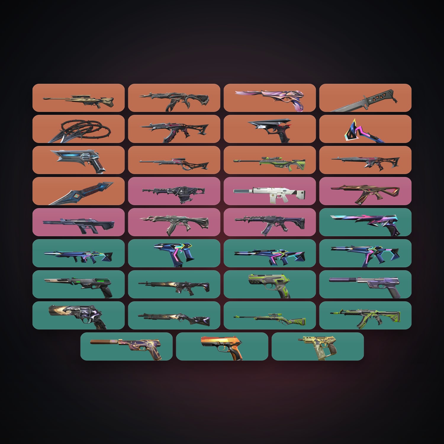 AP Plat 1 locker — 4 knives, 36 skins, lvl 161 — HabibiAccounts