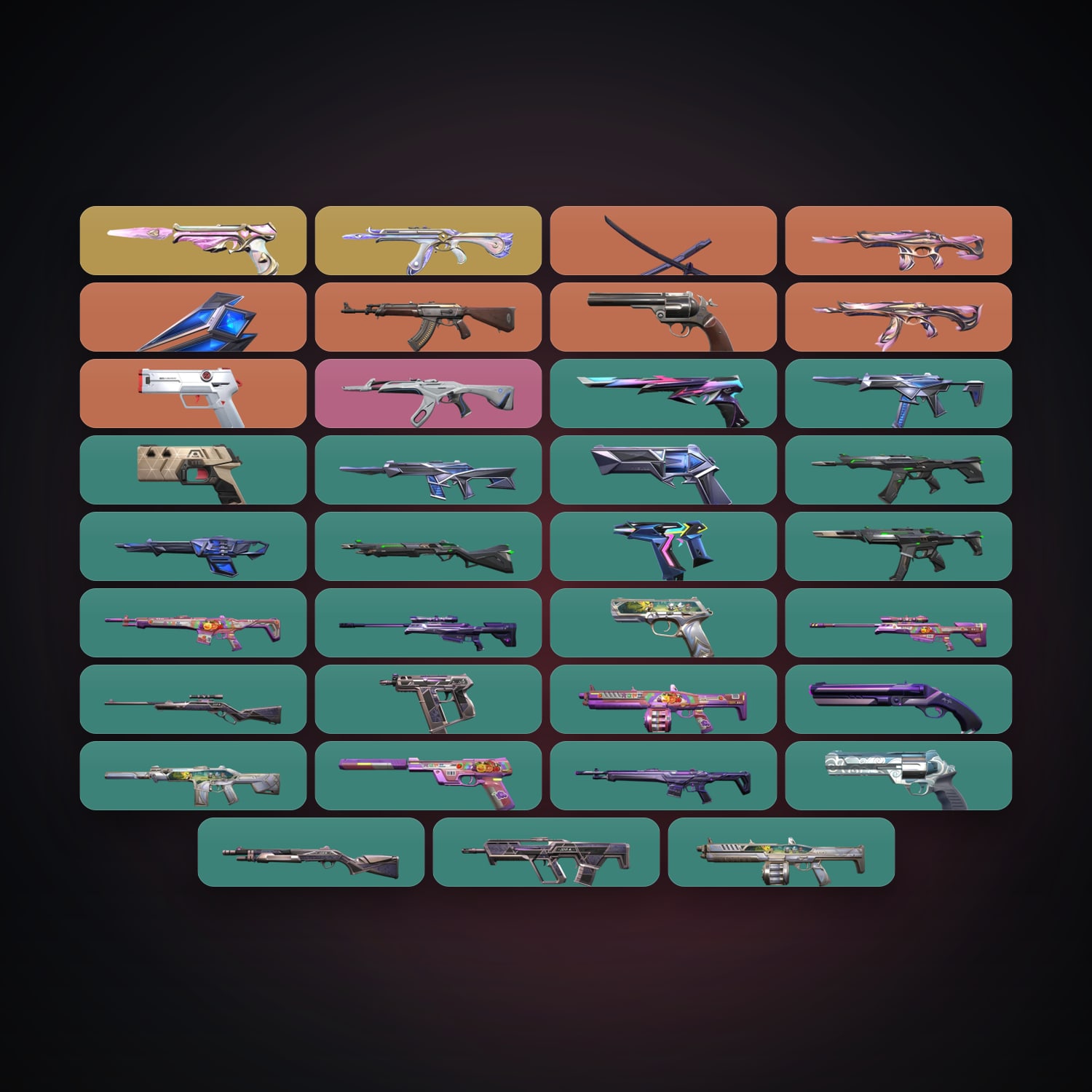 LA Plat 1 locker — 2 knives, 36 skins, lvl 107 — HabibiAccounts