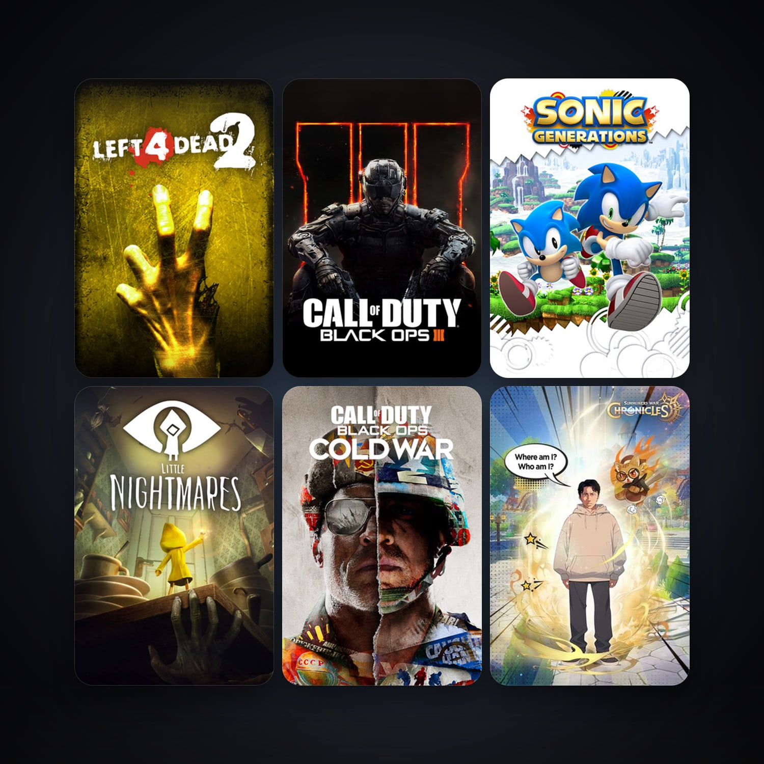 Left 4 Dead 2 + Sonic Generations Collection, 42 games, clean — HabibiAccounts