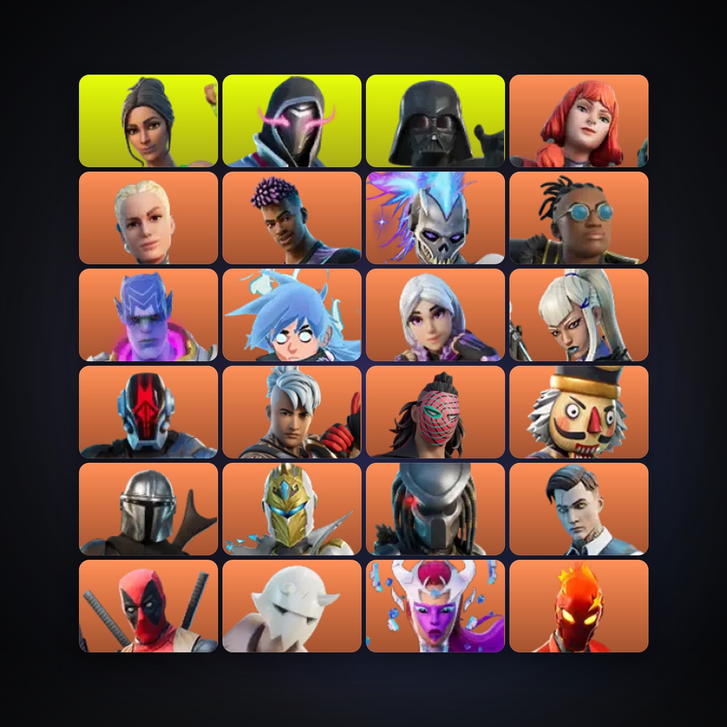 Fortnite locker — 189 skins — 400 V-Bucks — lvl 3155 — HabibiAccounts