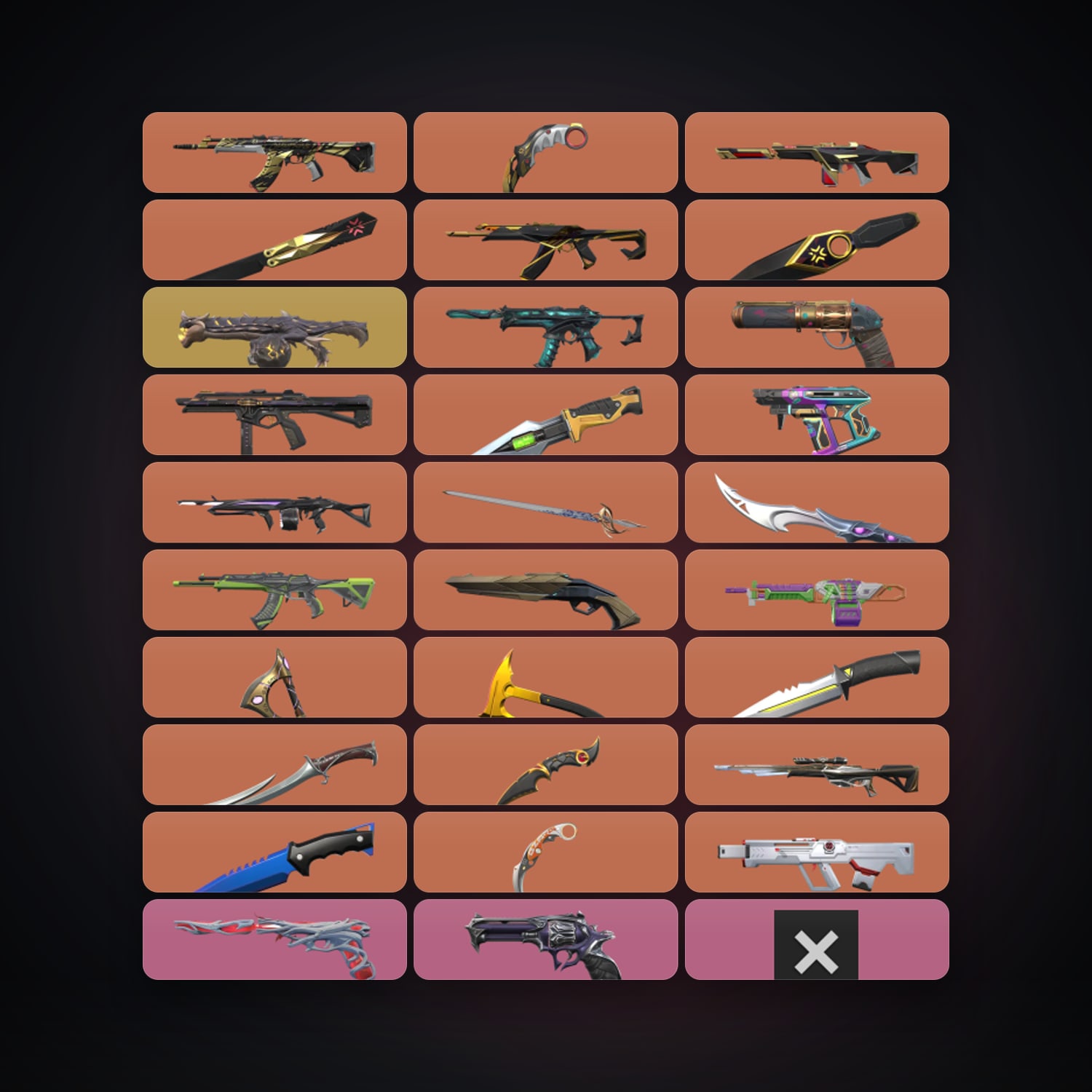EU Silver 3 locker — 13 knives, 177 skins, lvl 320 — HabibiAccounts