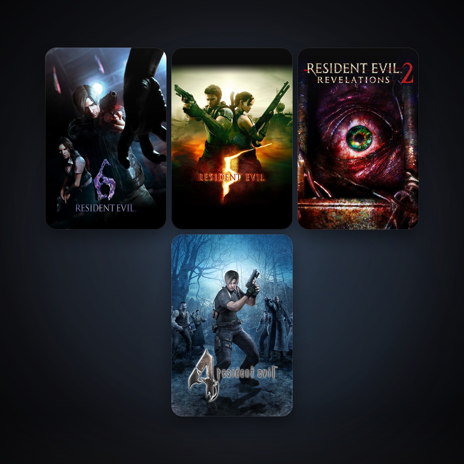 Resident Evil 5 + Resident Evil 6, 4 games, clean — HabibiAccounts