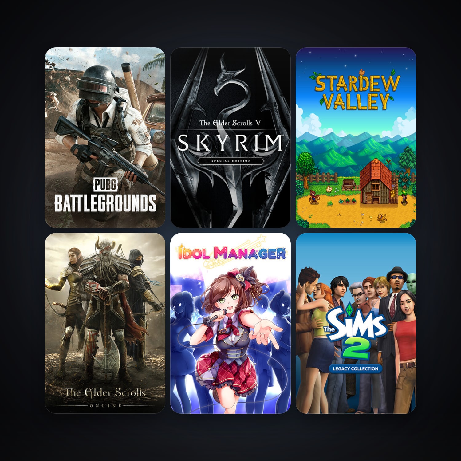 The Elder Scrolls Online + Stardew Valley, 80 games, clean — HabibiAccounts