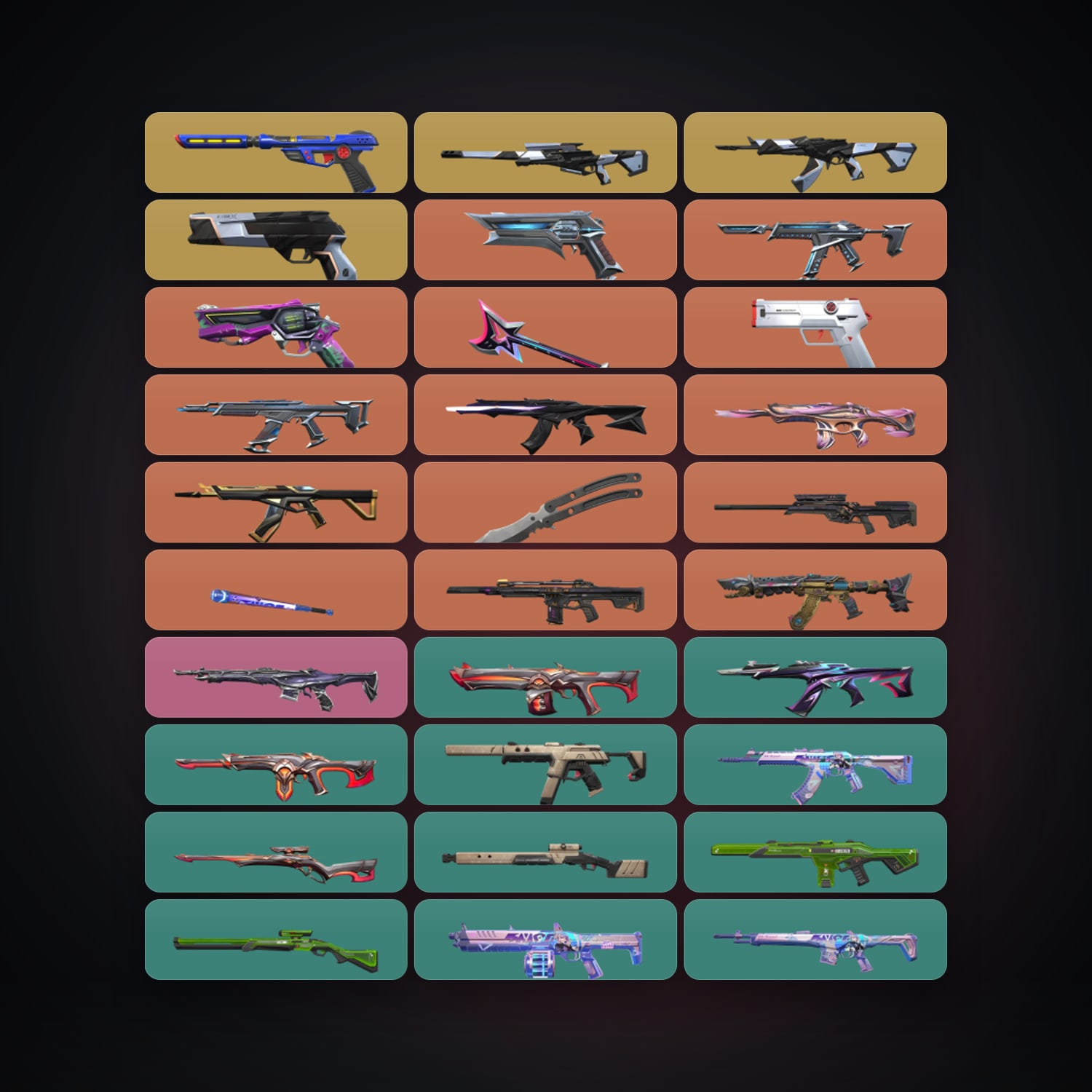 AP Gold 2 locker — 3 knives, 75 skins, lvl 72 — HabibiAccounts
