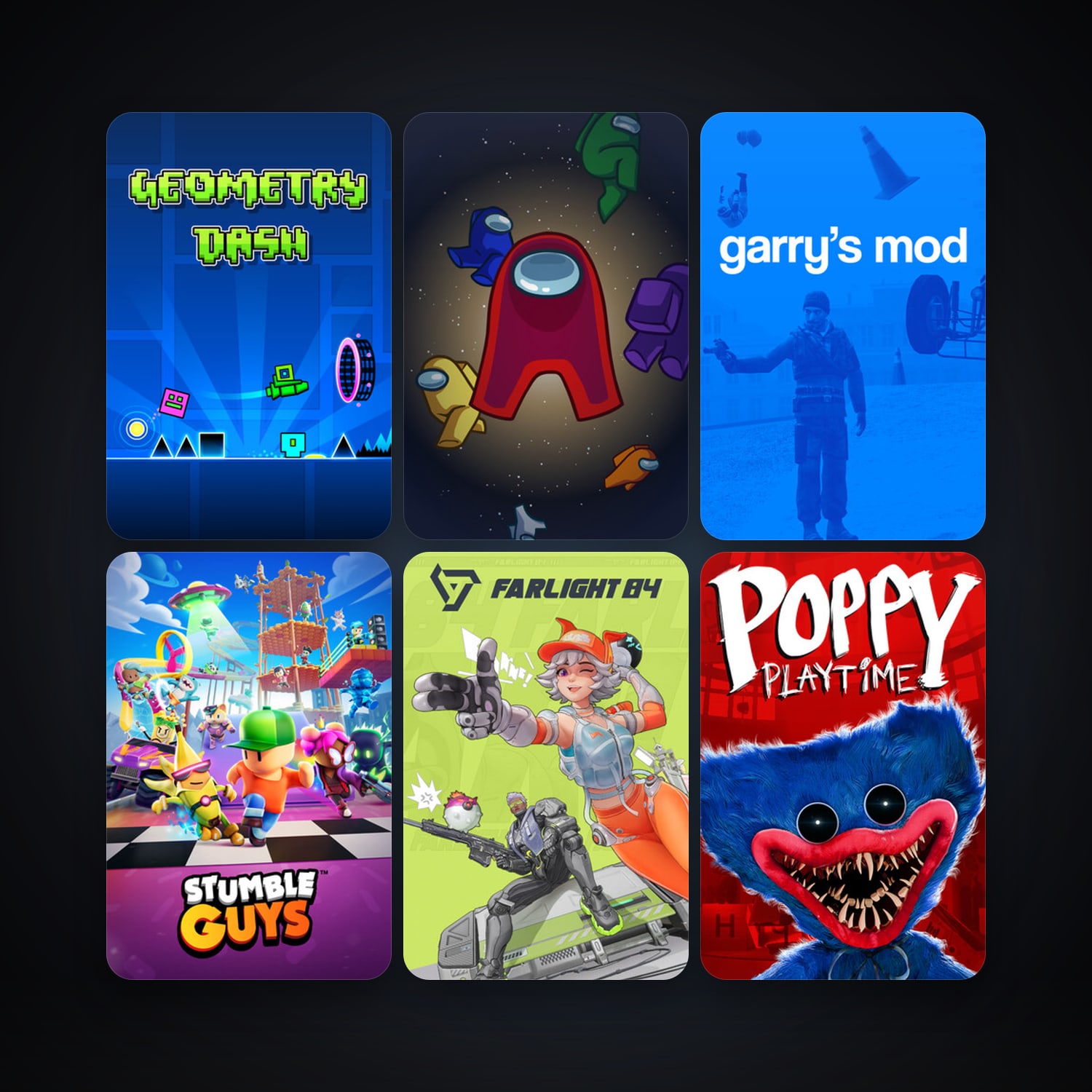 Garry's Mod + Geometry Dash, 36 games, clean — HabibiAccounts