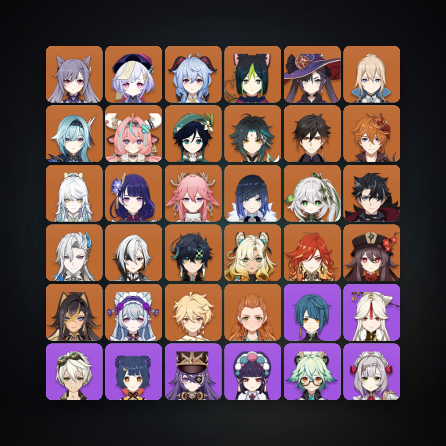 جينشن إمباكت | AR 60 | 74 شخصية | 26× 5★ — HabibiAccounts