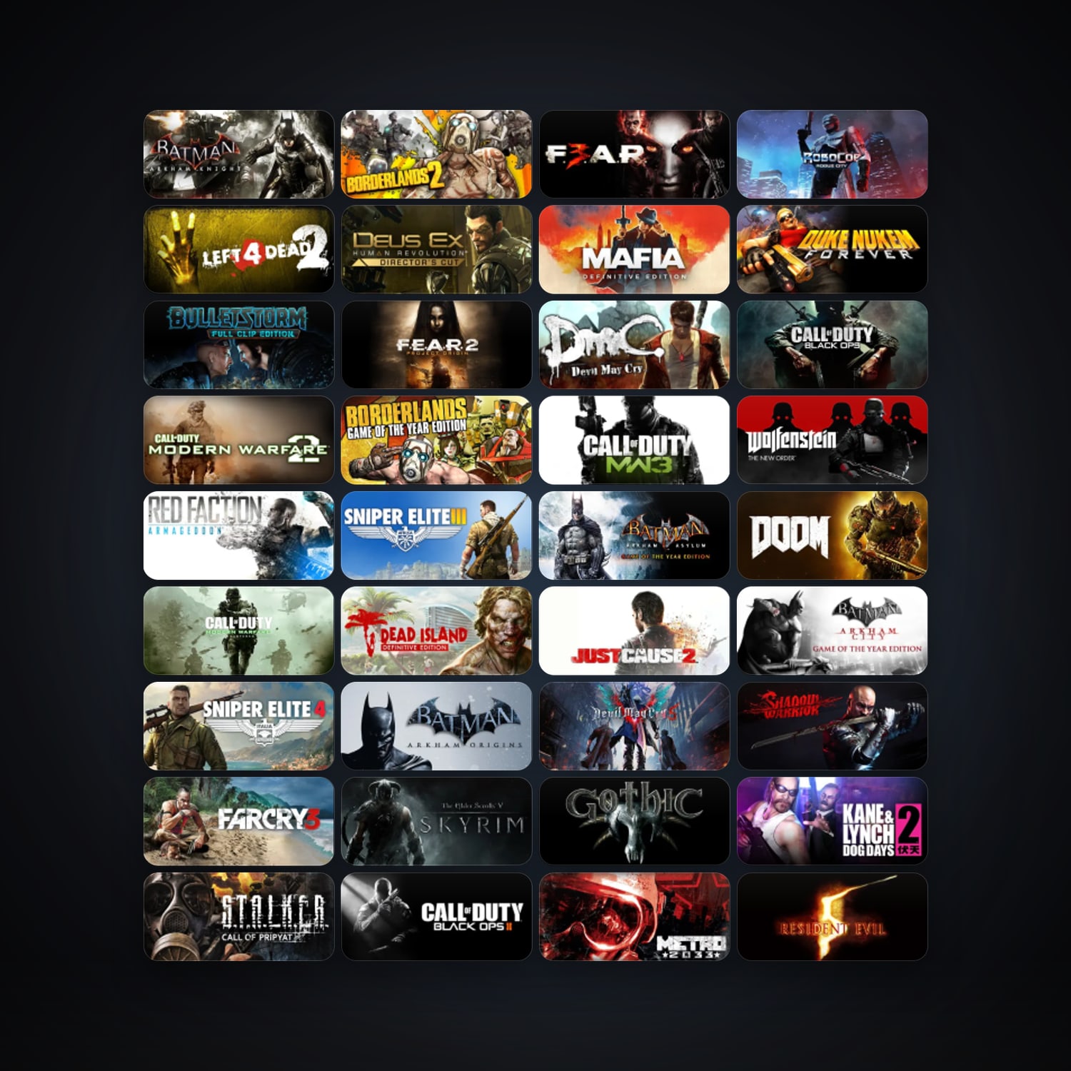 Left 4 Dead 2 + F.E.A.R. 3, 126 games, Steam 12, clean — HabibiAccounts