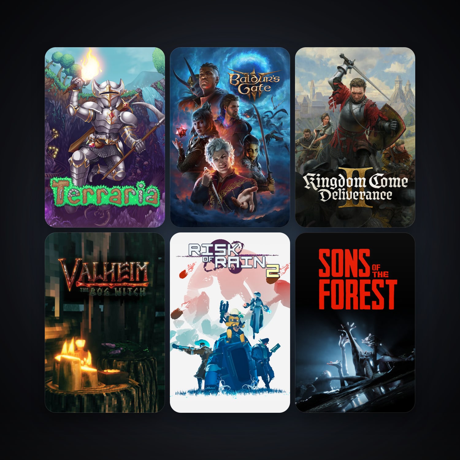 Terraria + Risk of Rain 2, 99 games, Steam 10, clean — HabibiAccounts