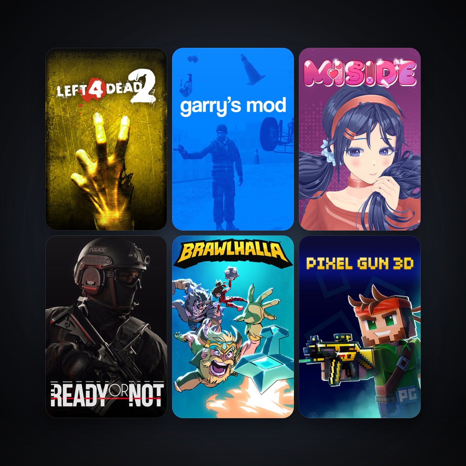 Left 4 Dead 2 + Garry's Mod, 21 games, clean — HabibiAccounts