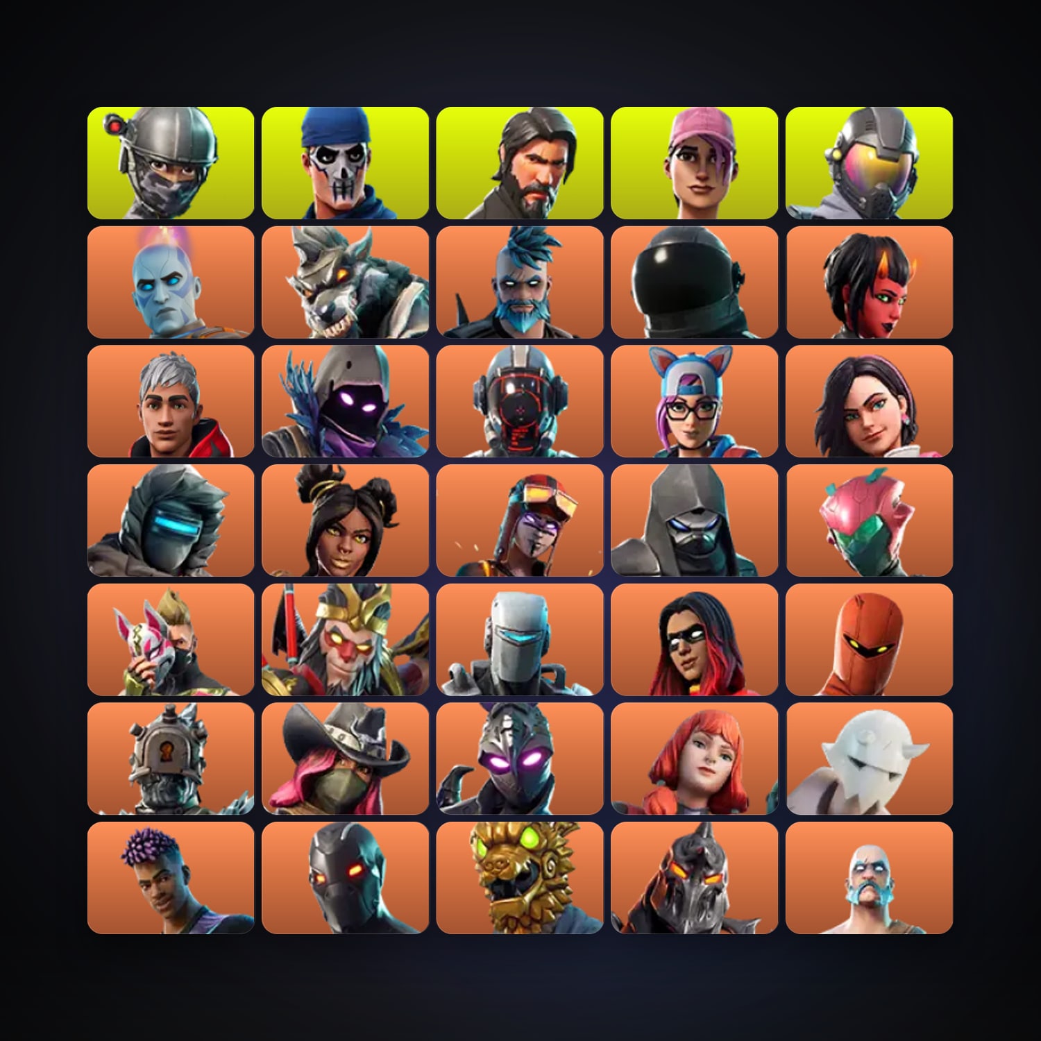 The Origin — Dire — 266 skins — 1.6K V-Bucks — lvl 1745 — HabibiAccounts