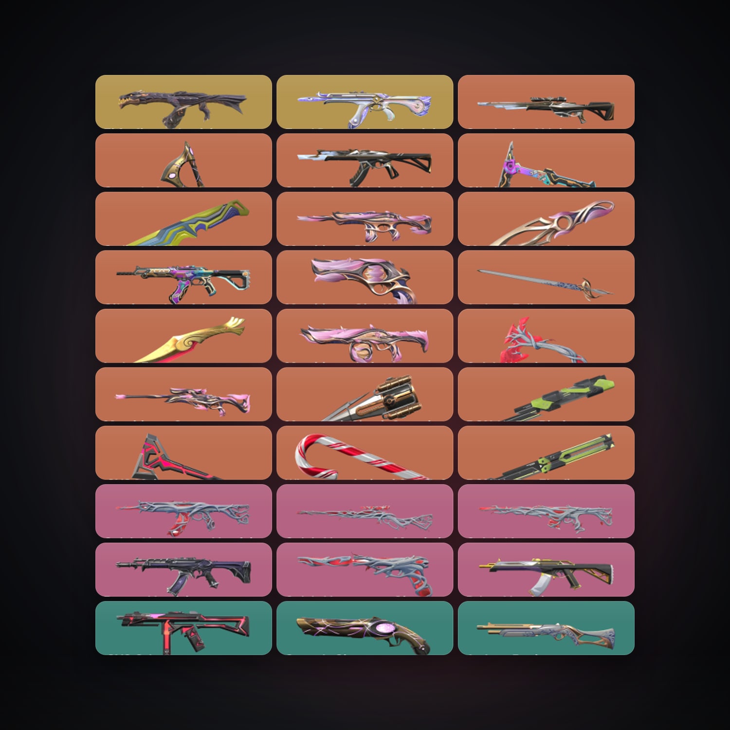 AP Diamond 3 locker — 12 knives, 87 skins, lvl 238 — HabibiAccounts