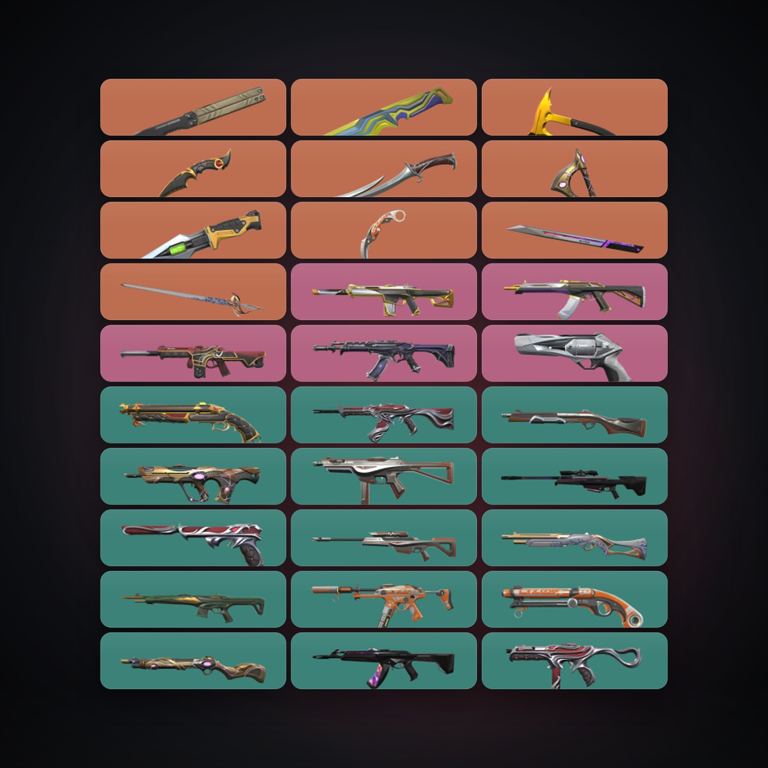 EU Plat 1 locker — 10 knives, 142 skins, lvl 274 — HabibiAccounts