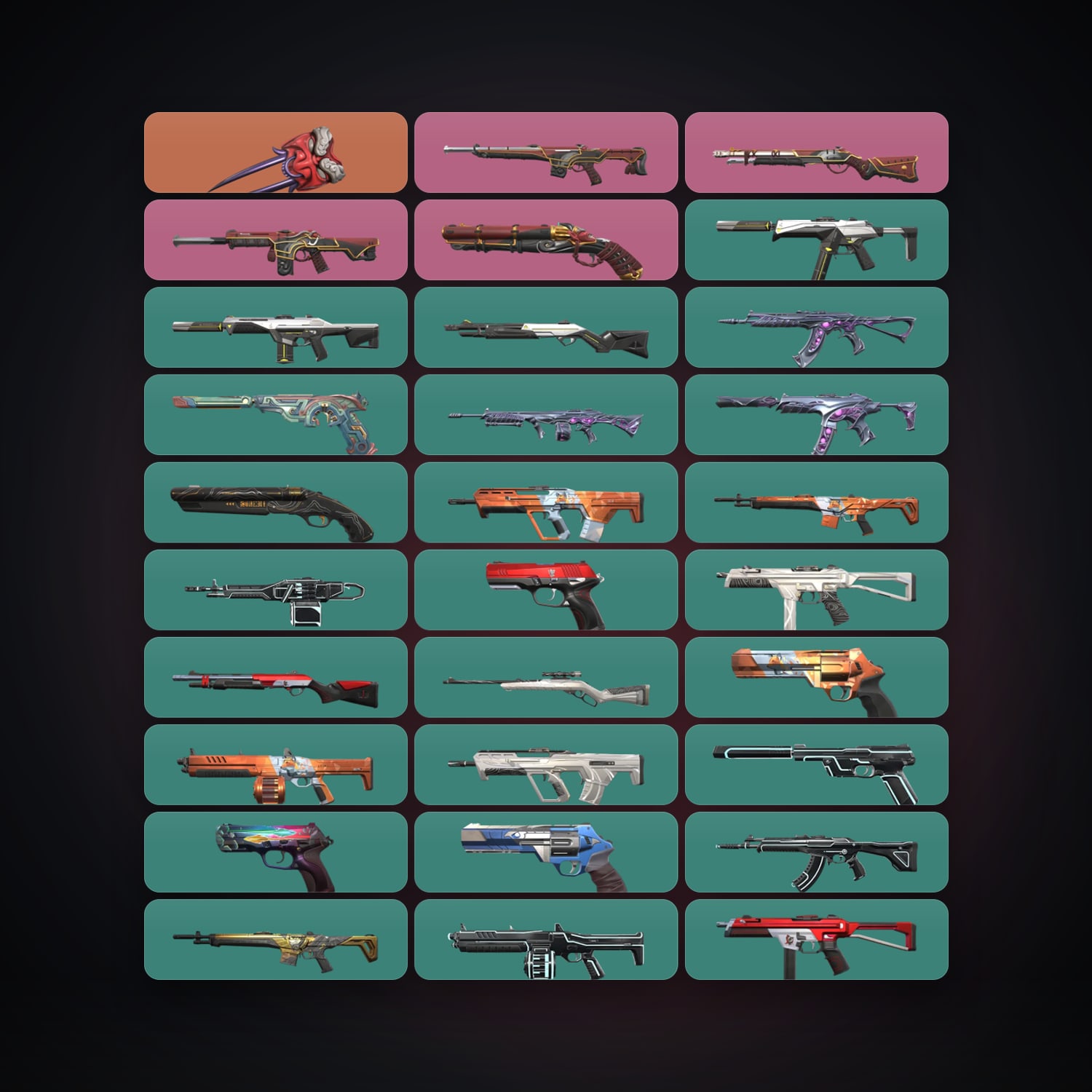 NA Gold 1 locker — 1 knives, 31 skins, lvl 33 — HabibiAccounts