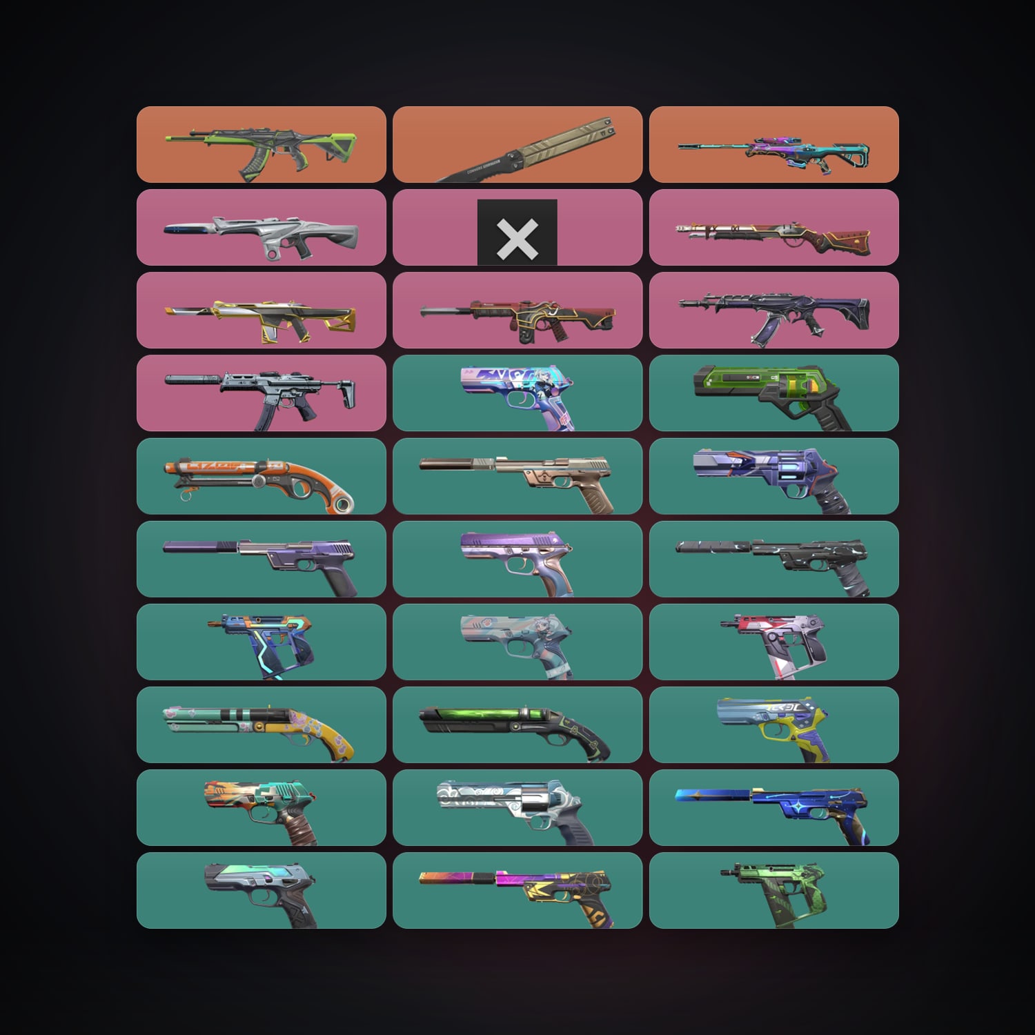 AP Plat 1 locker — 1 knives, 31 skins, lvl 257 — HabibiAccounts