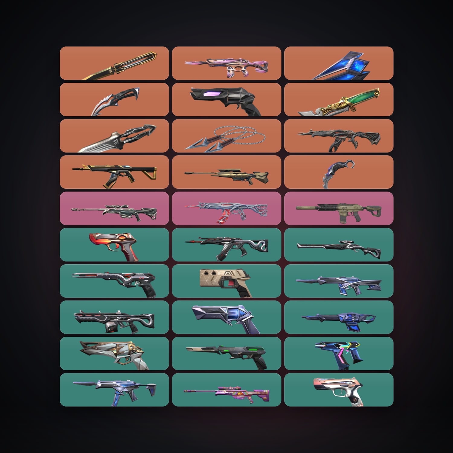 AP Diamond 1 locker — 7 knives, 44 skins, lvl 234 — HabibiAccounts