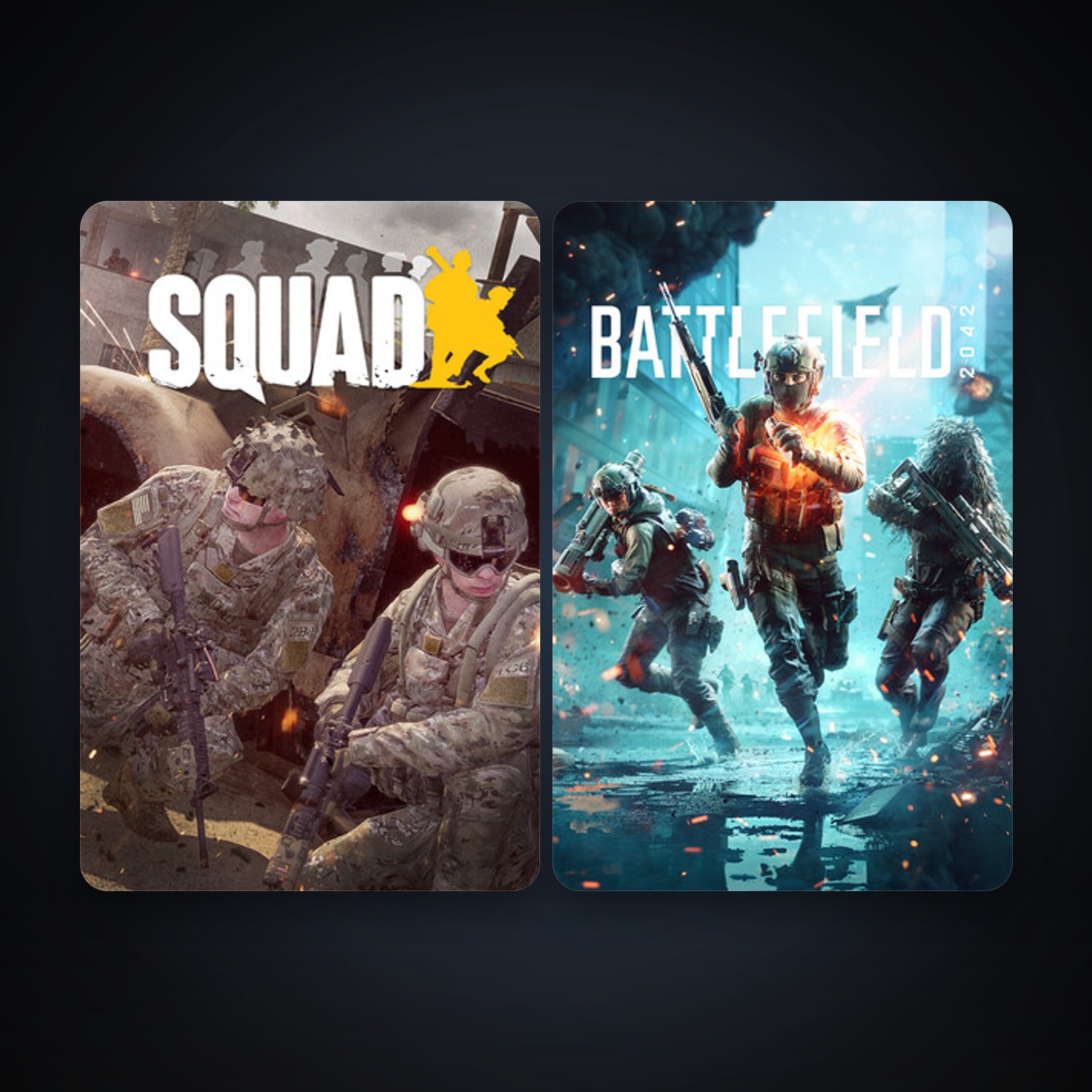 Squad + Battlefield 2042, 3 games, clean — HabibiAccounts