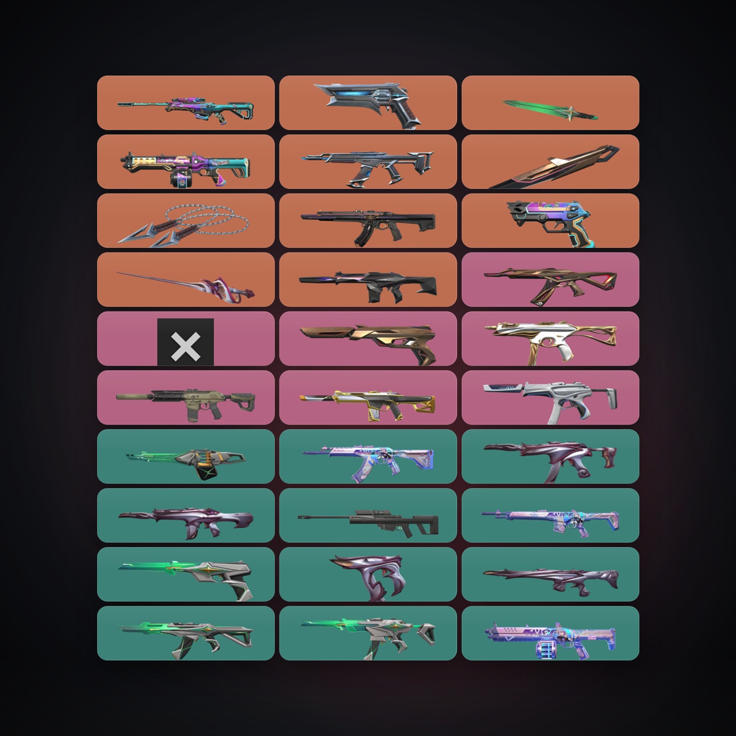 AP Gold 2 locker — 4 knives, 54 skins, lvl 81 — HabibiAccounts