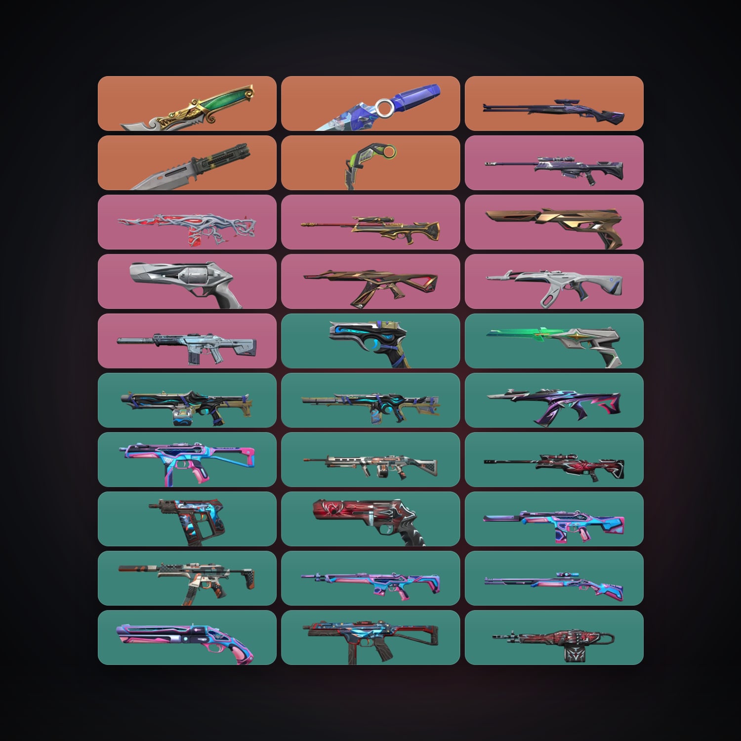 BR Gold 3 locker — 4 knives, 31 skins, lvl 93 — HabibiAccounts