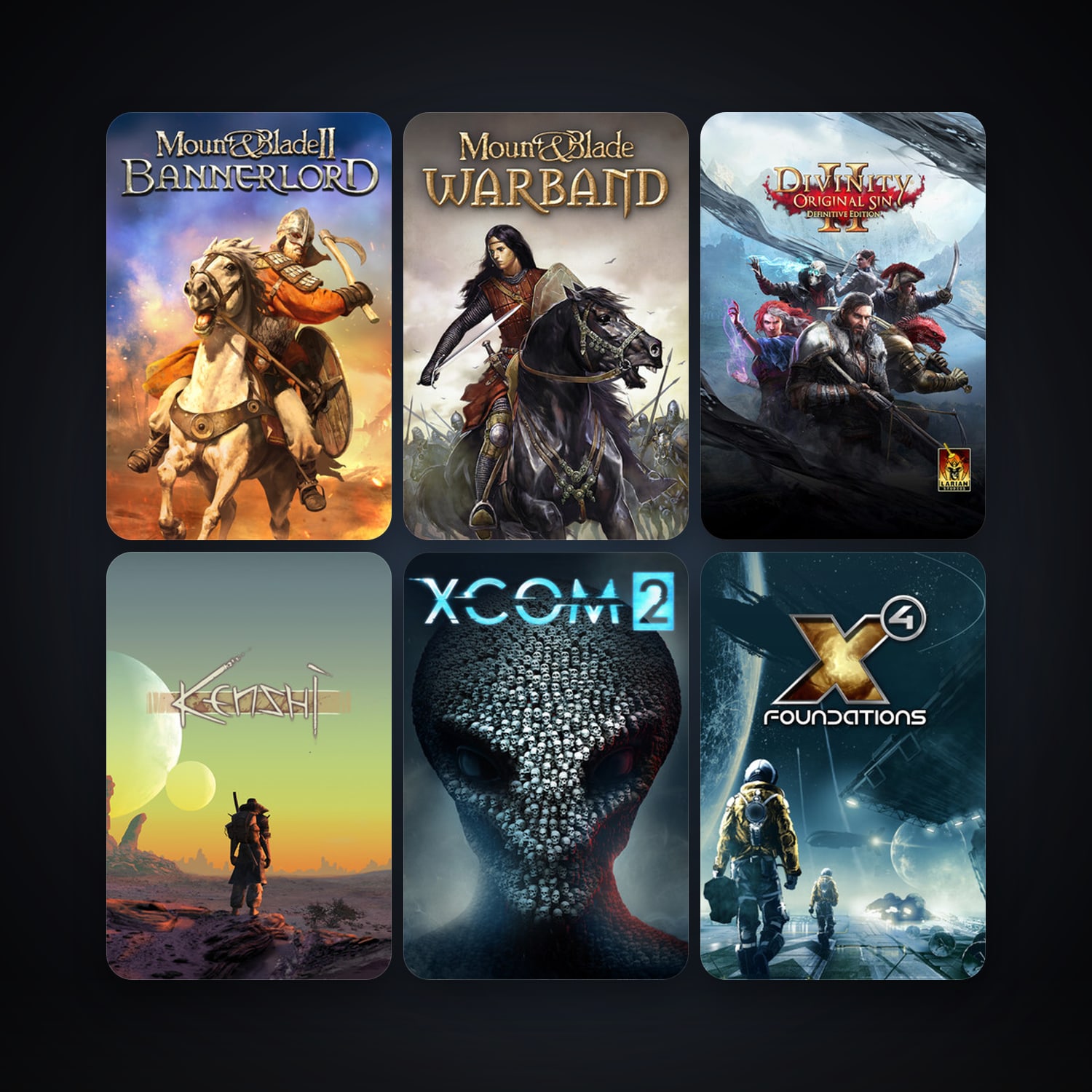 Mount & Blade: Warband + Kenshi, 101 games, Steam 10, clean — HabibiAccounts