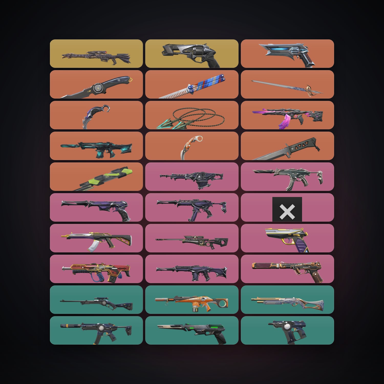 EU Plat 2 locker — 8 knives, 72 skins, lvl 230 — HabibiAccounts