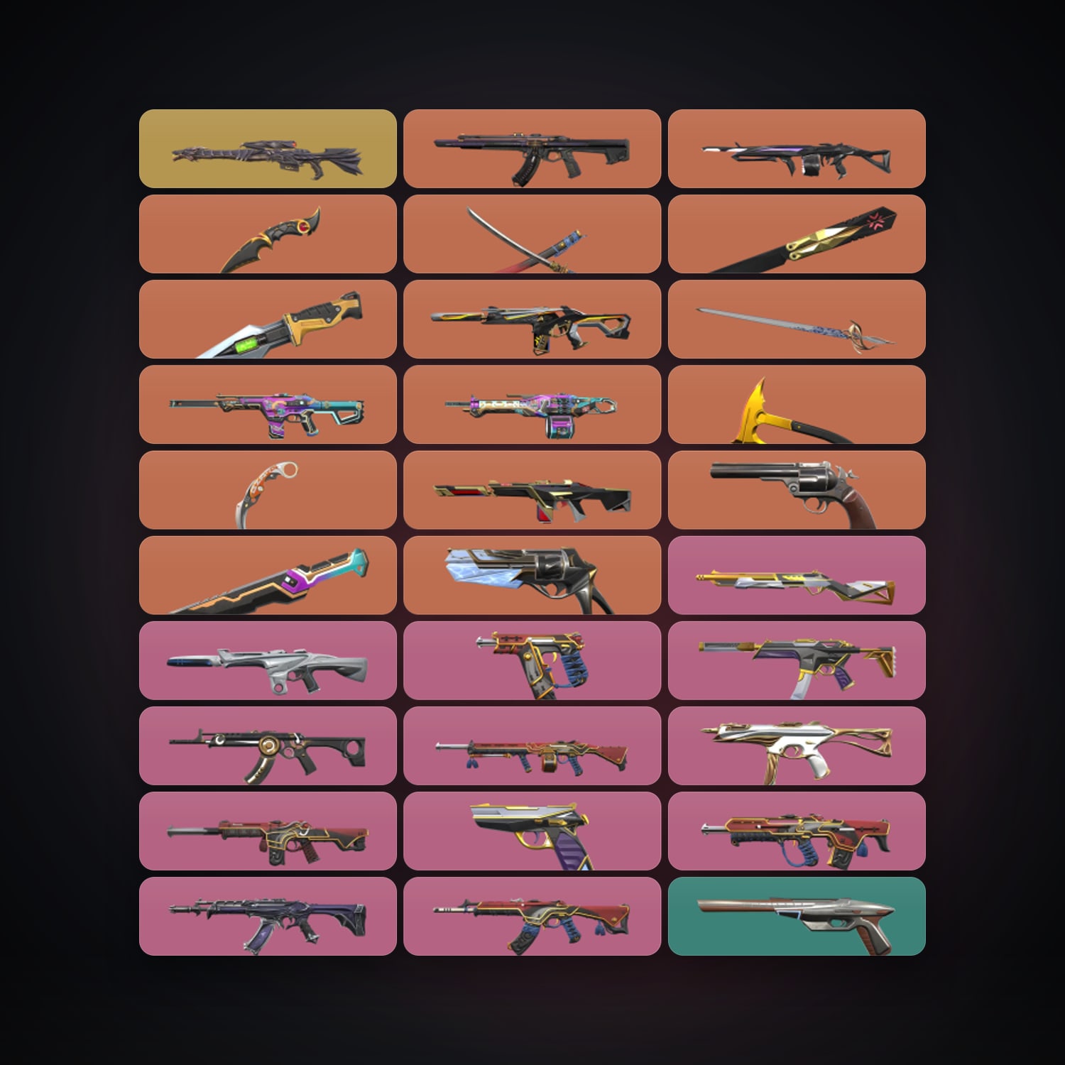 AP Bronze 3 locker — 8 knives, 111 skins, lvl 334 — HabibiAccounts