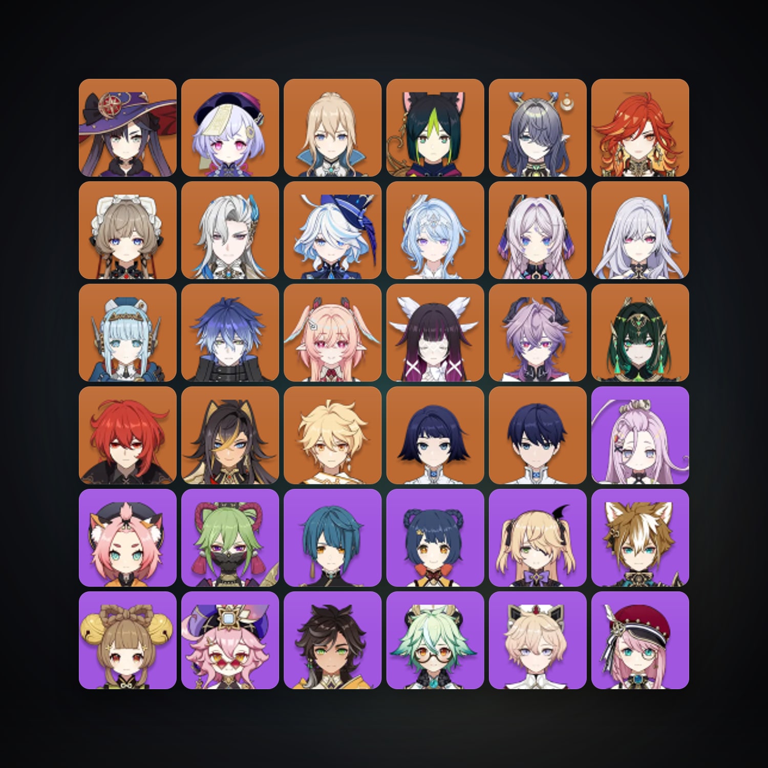 Genshin Impact | AR 59 | 72 Chars | 20× 5★ — Genshin / miHoYo Account — HabibiAccounts