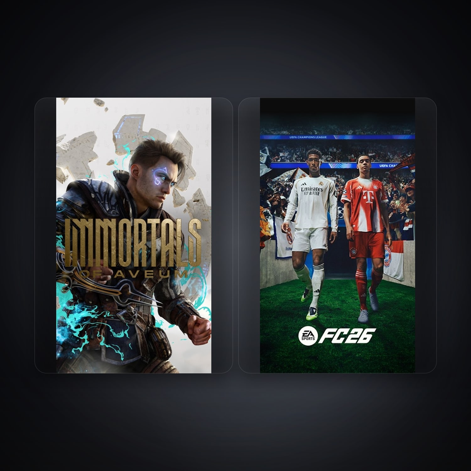 هالحساب إي إيه فيه Immortals of Aveum وEA SPORTS FC 26، ES — HabibiAccounts