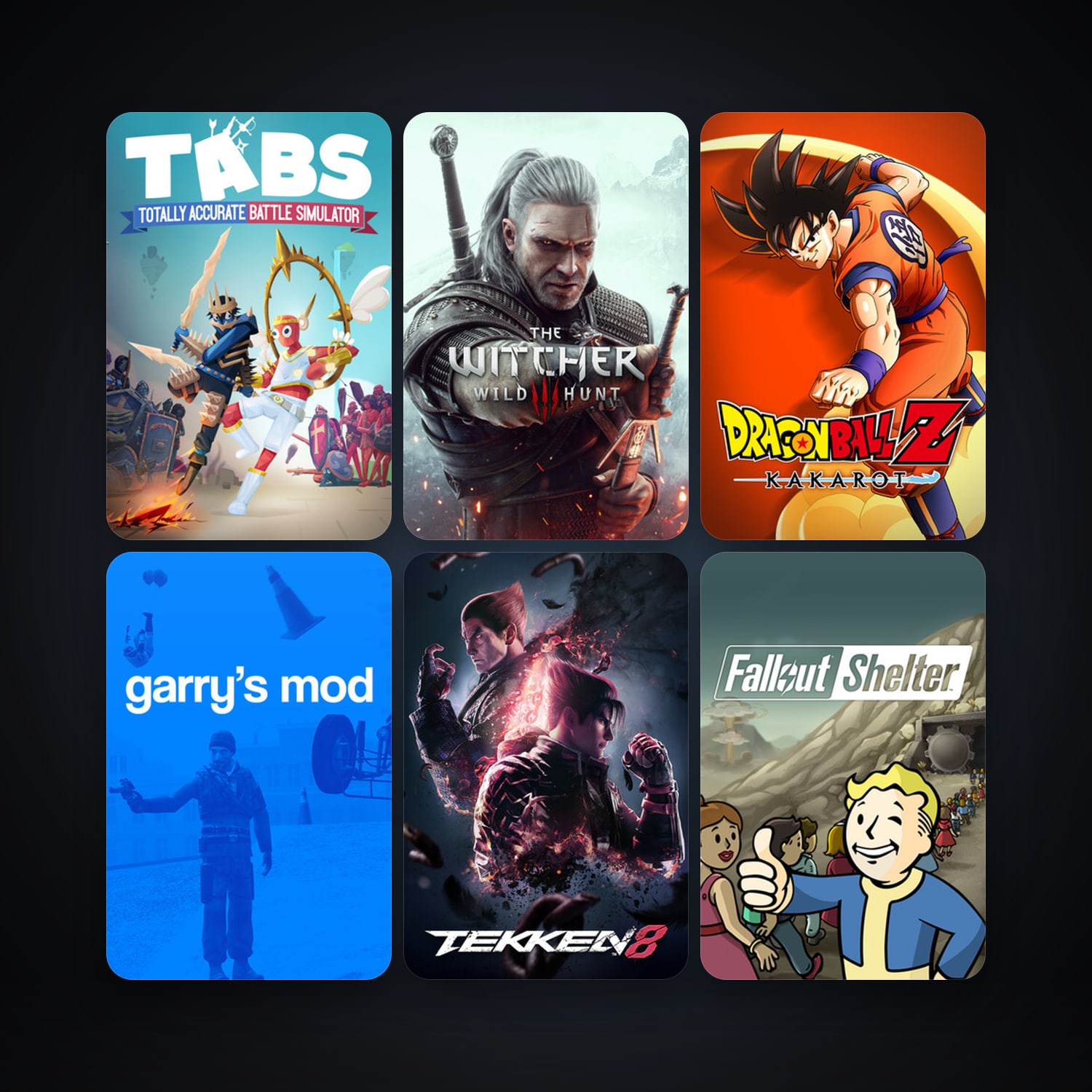 Garry's Mod + The Witcher 3: Wild Hunt, 104 games, Steam 12, clean — HabibiAccounts