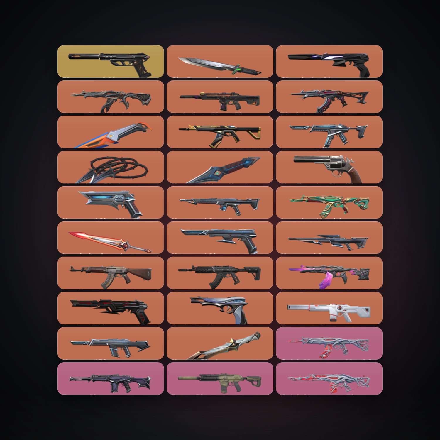EU Silver 3 locker — 6 knives, 95 skins, lvl 80 — HabibiAccounts