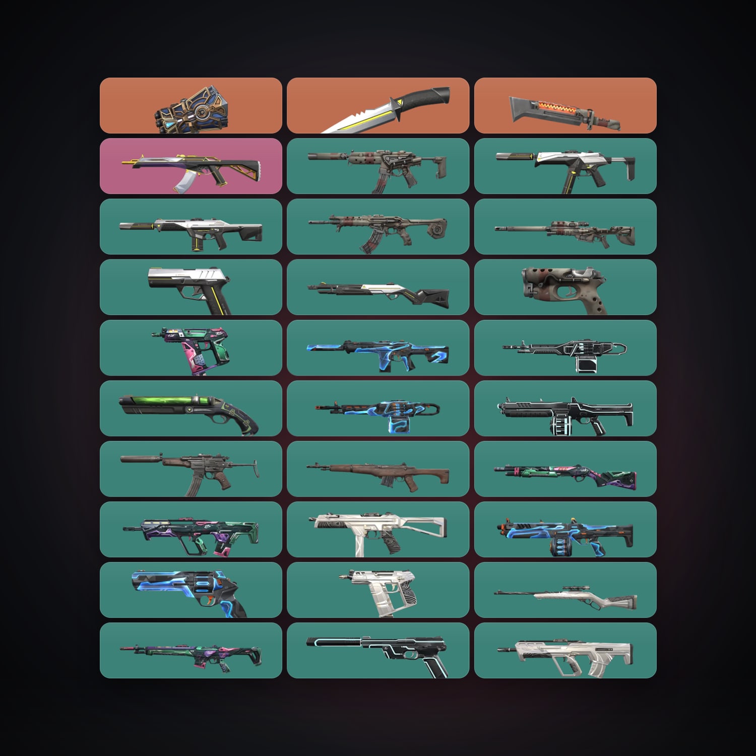 EU Plat 1 locker — 3 knives, 31 skins, lvl 27 — HabibiAccounts